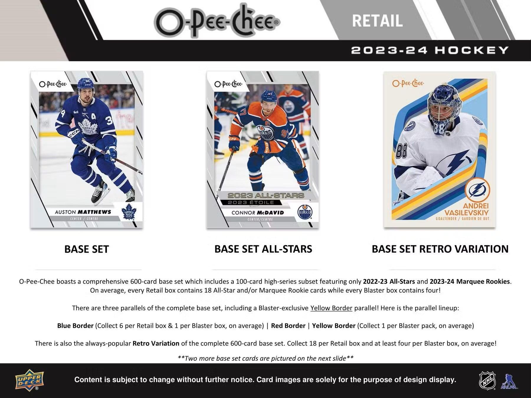 Hockey - 2023/24 - Upper Deck O - Pee - Chee - Blaster Box (9 Packs) Upper Deck 053334345873