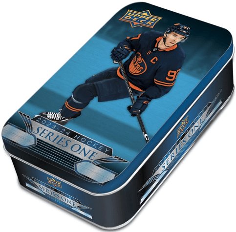 Hockey - 2023/24 - Upper Deck Series 1 - Tin Box (8 Packs + 1 Bonus Pack) Upper Deck 053334147415