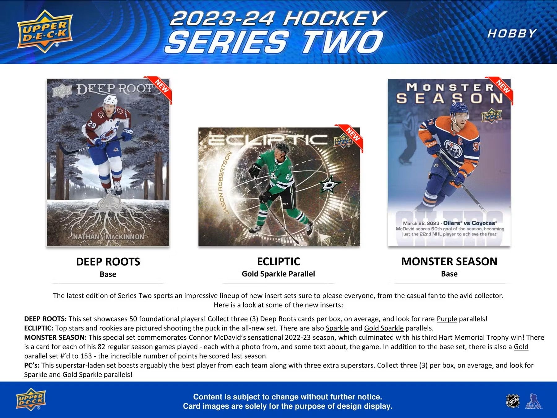 Hockey - 2023/24 - Upper Deck Series 2 - Hobby Box (12 Packs) Upper Deck 053334462532