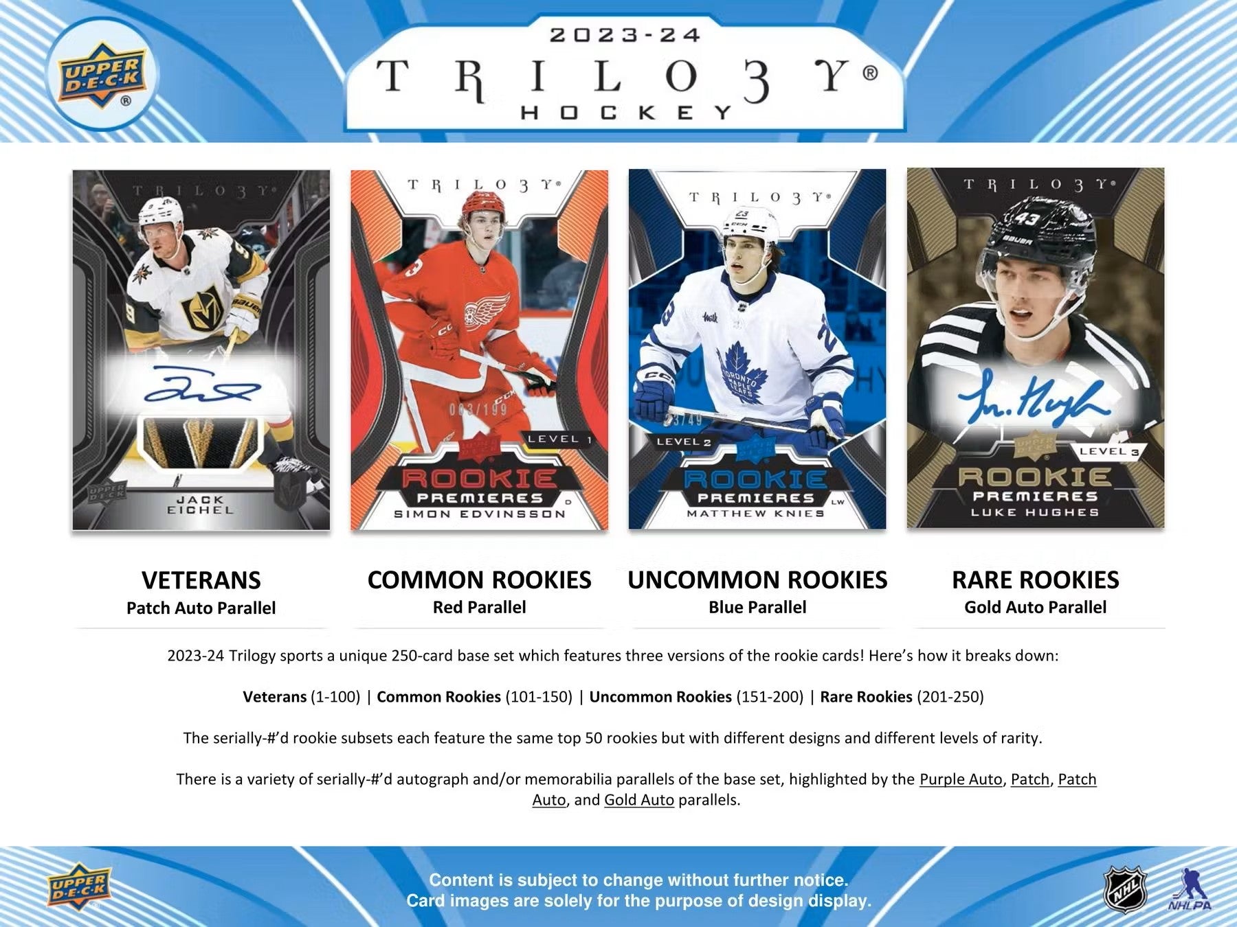 Hockey - 2023/24 - Upper Deck Trilogy - Hobby Box (6 Packs) Upper Deck 053334335898