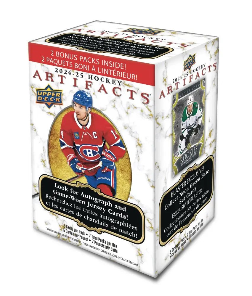 Hockey - 2024/25 - Upper Deck Artifacts - Blaster Box (7 Packs) Upper Deck 053334550789