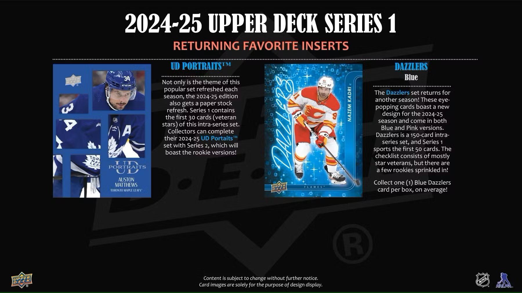 Hockey - 2024/25 - Upper Deck Series 1 - Blaster Box (4 Packs) Upper Deck 053334656078