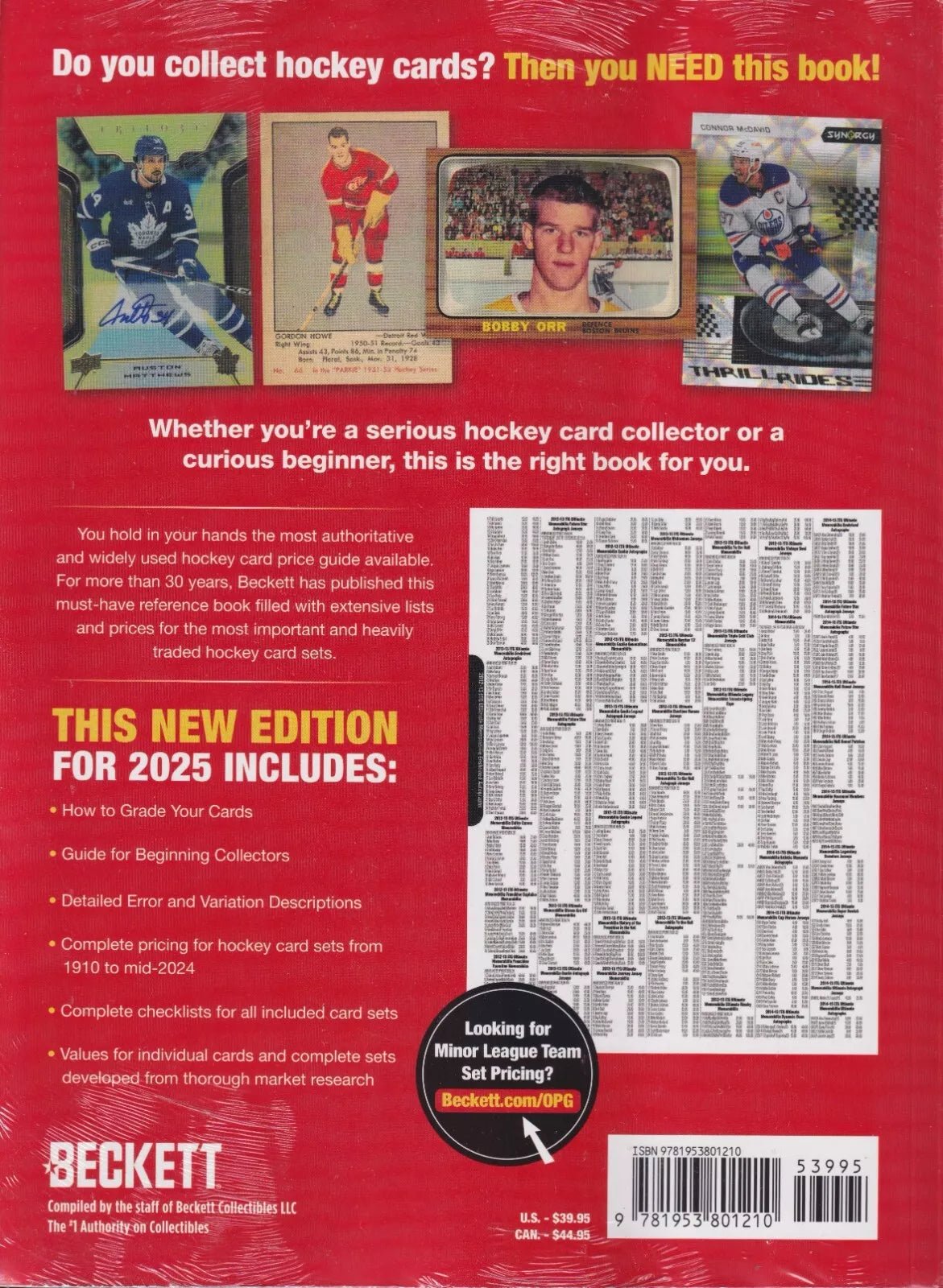 Hockey - Magazine - 2025 Beckett Annual Price Guide Beckett 9781953801210