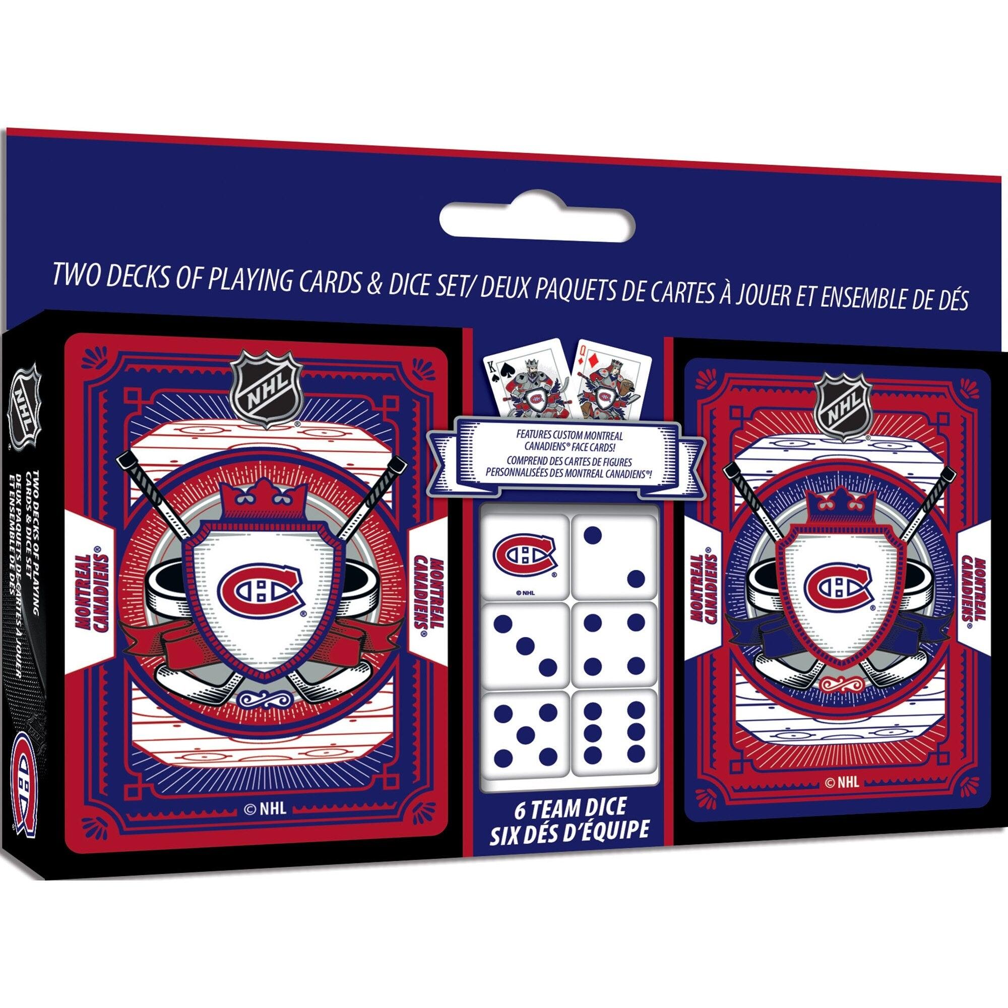 Hockey - Playing Cards & Dice Set - NHL Montreal Canadiens MasterPieces Inc. 705988016240