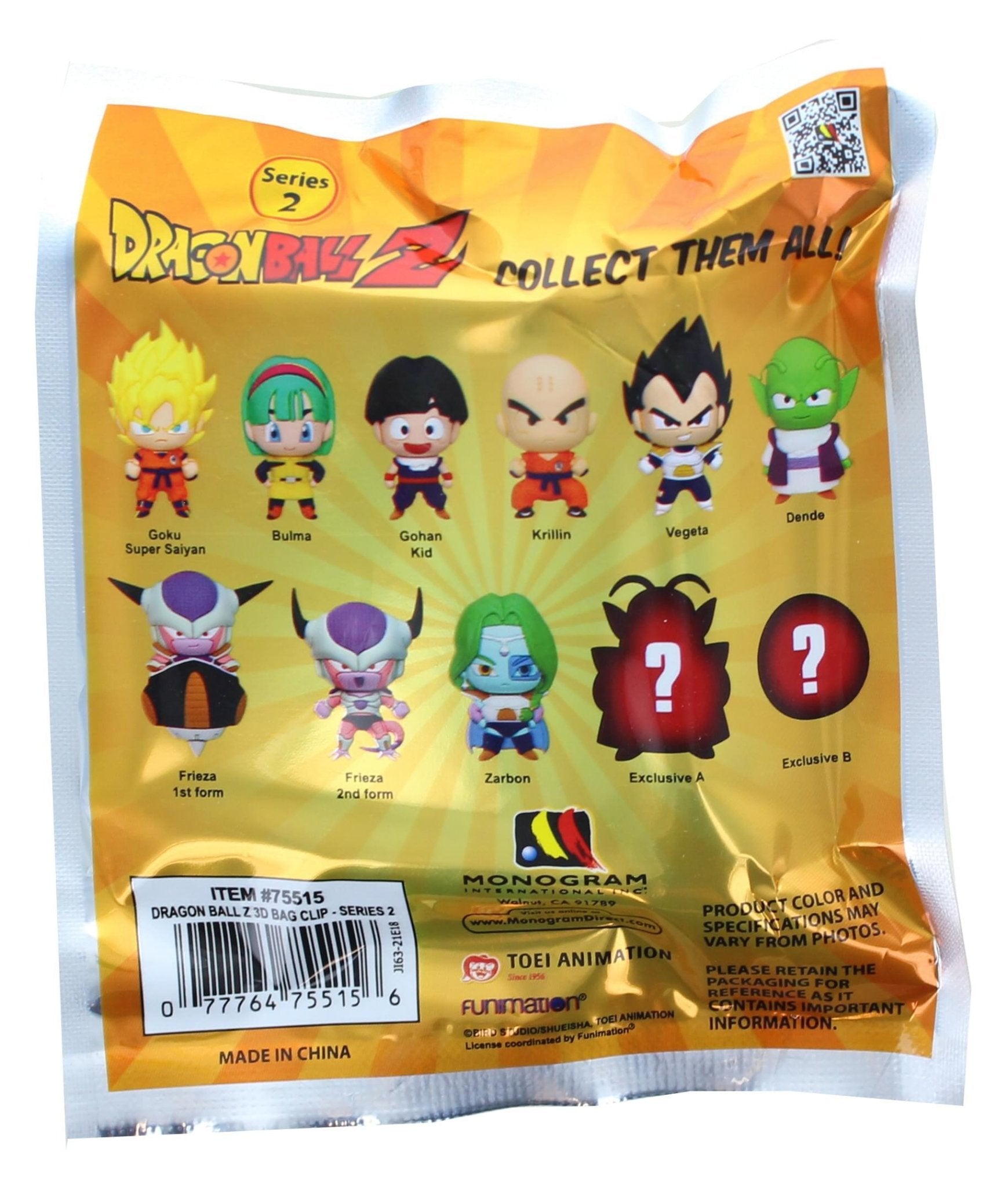 Keychain / Bag Clip - Dragon Ball Super - Series 1 Monogram International Inc. 077764862052