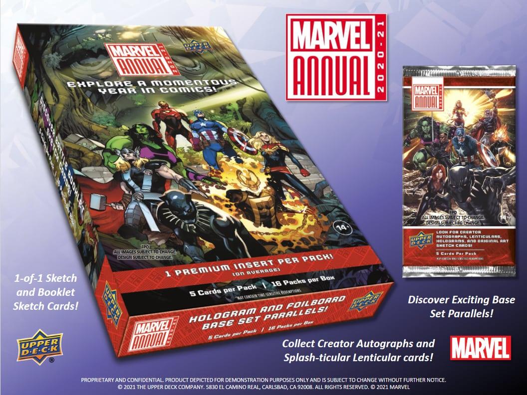 Marvel - 2020/21 Upper Deck - Marvel Annual - Hobby Box (16 Packs) Upper Deck 053334955065