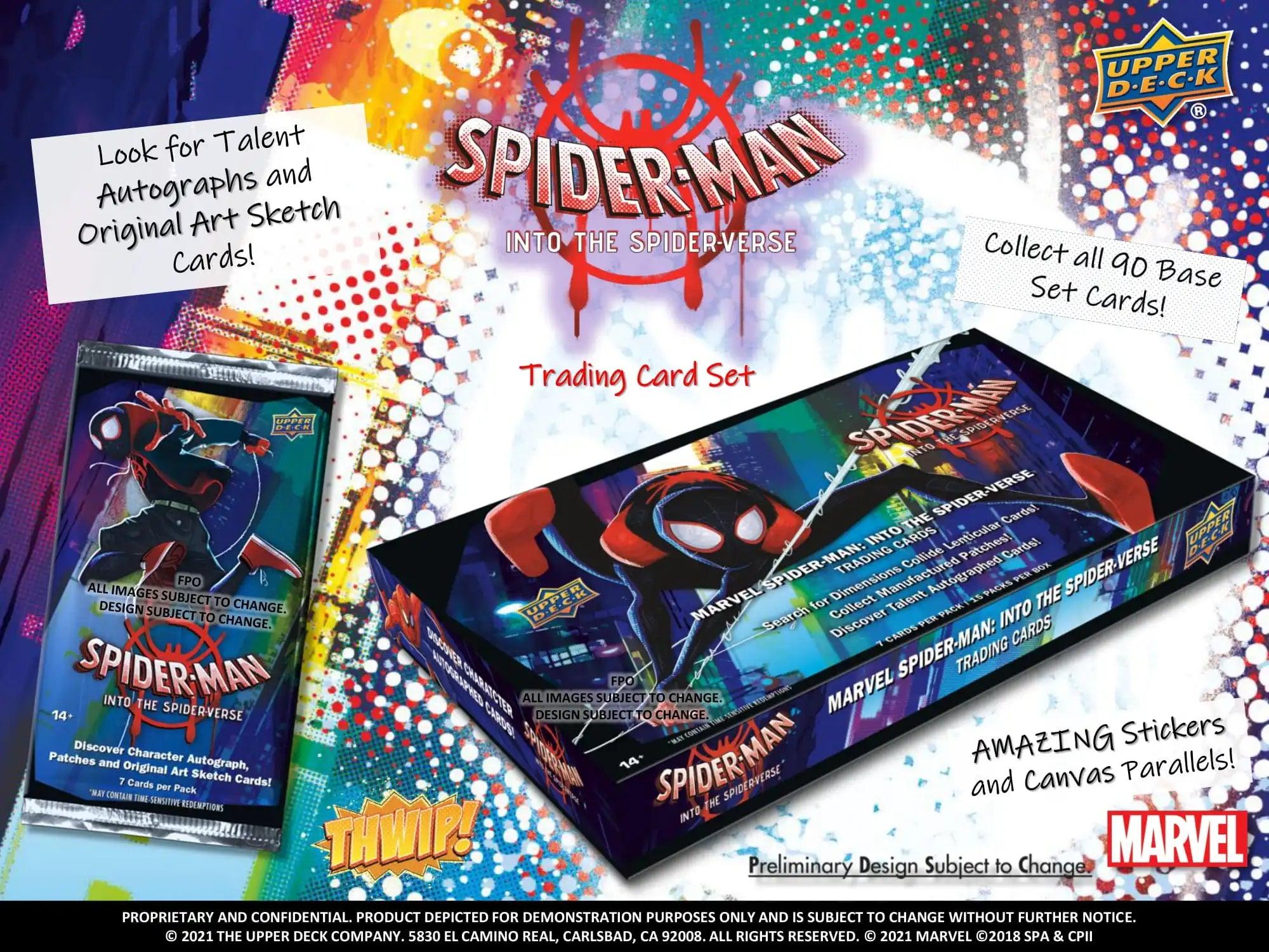 Marvel - 2022 Upper Deck - Spider - Man Into the Spider - Verse - Hobby Box (15 Packs) Upper Deck 053334974554