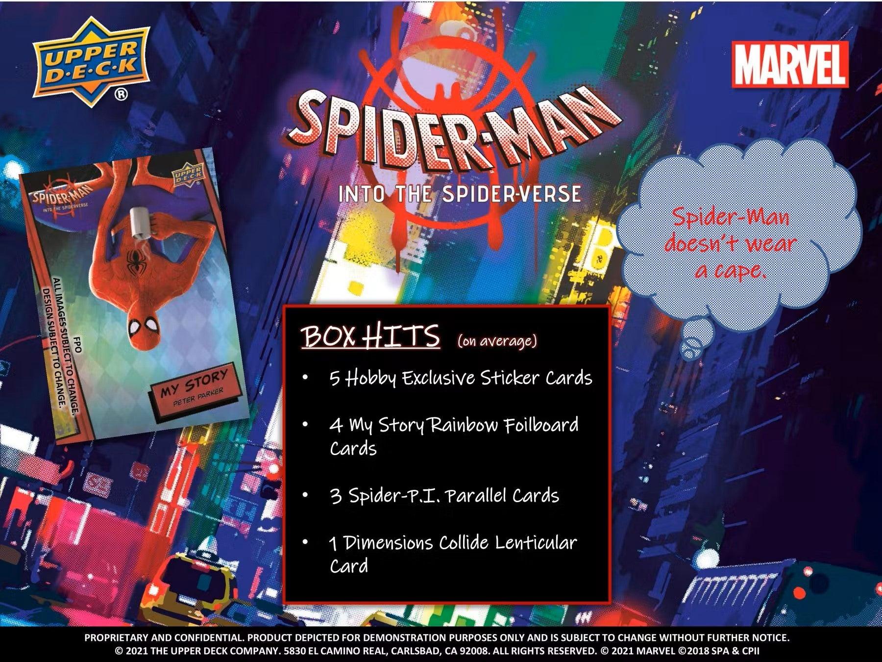 Marvel - 2022 Upper Deck - Spider - Man Into the Spider - Verse - Hobby Box (15 Packs) Upper Deck 053334974554