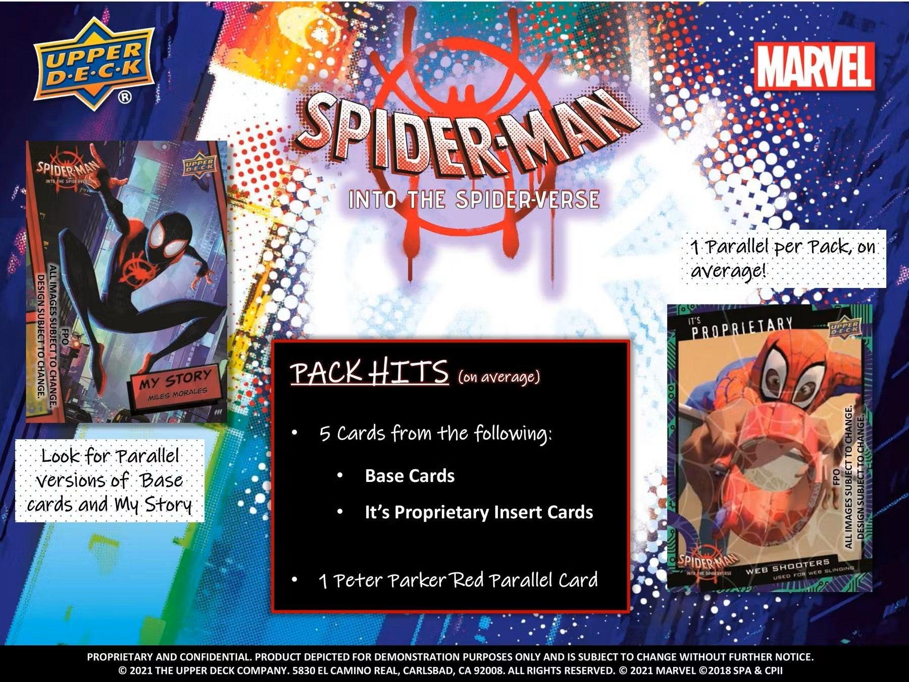 Marvel - 2022 Upper Deck - Spider - Man Into the Spider - Verse - Hobby Box (15 Packs) Upper Deck 053334974554