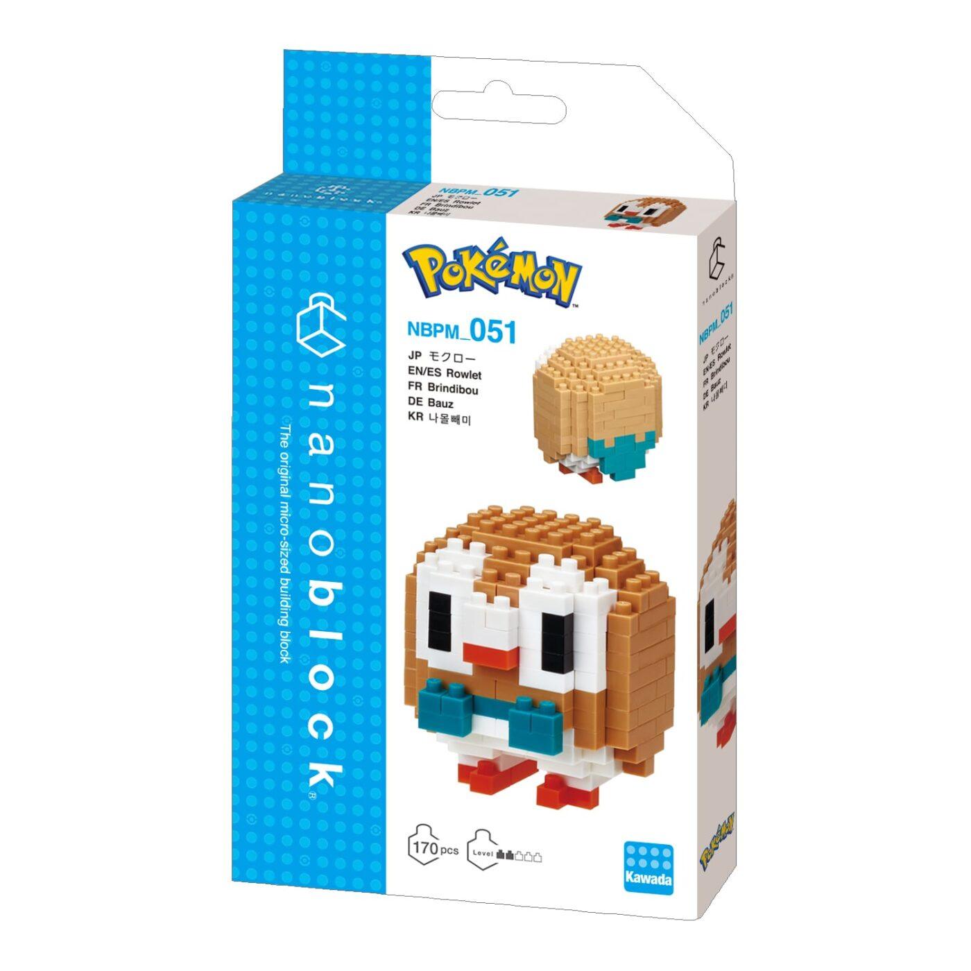 Nanoblock - Pokemon - Rowlet Kawada 4972825214510