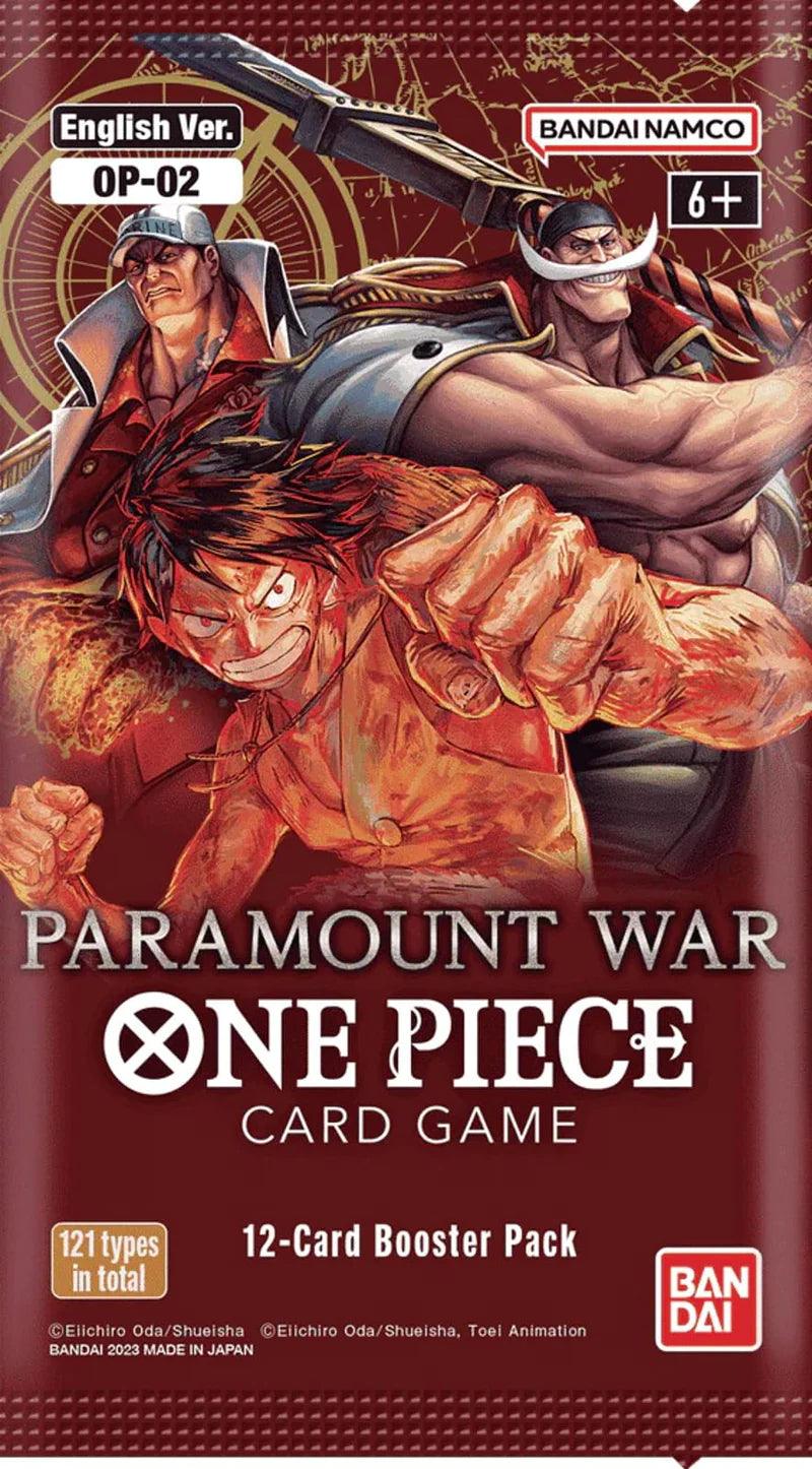 One Piece - OP - 02 - Paramount War - Booster Pack (12 Cards) Bandai 811039039073