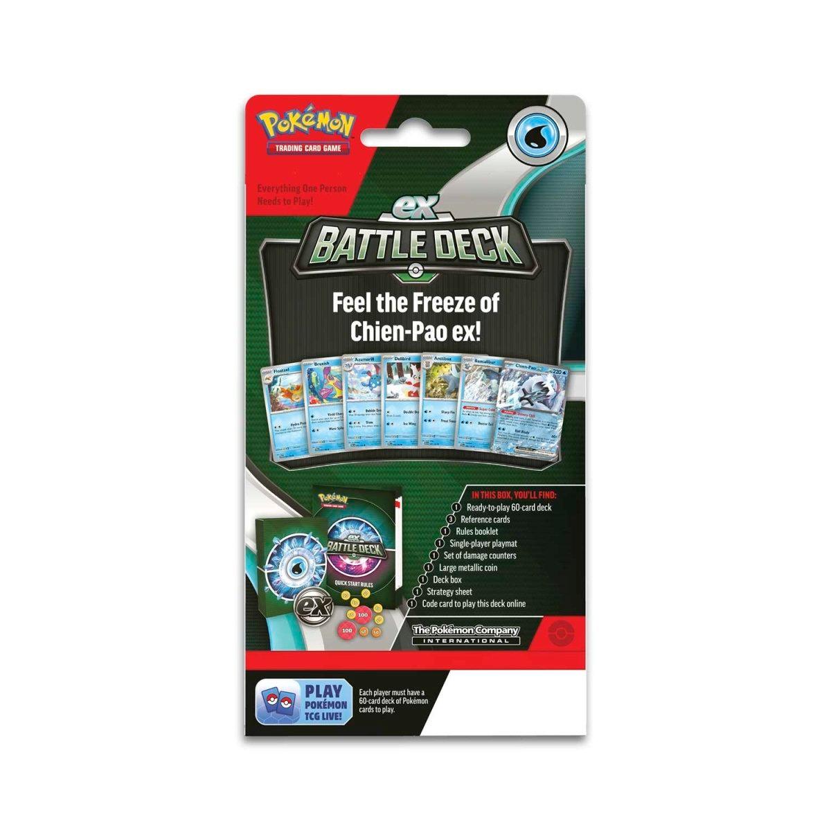 Pokemon Battle Deck - Chien - Pao ex Pokémon 820650852404