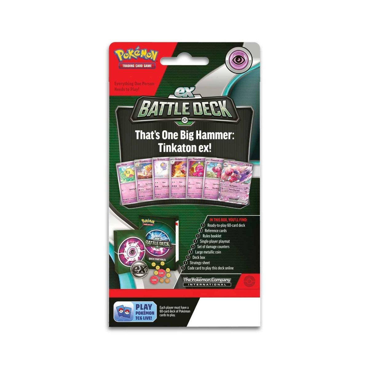 Pokemon Battle Deck - Tinkaton ex Pokémon 820650852404