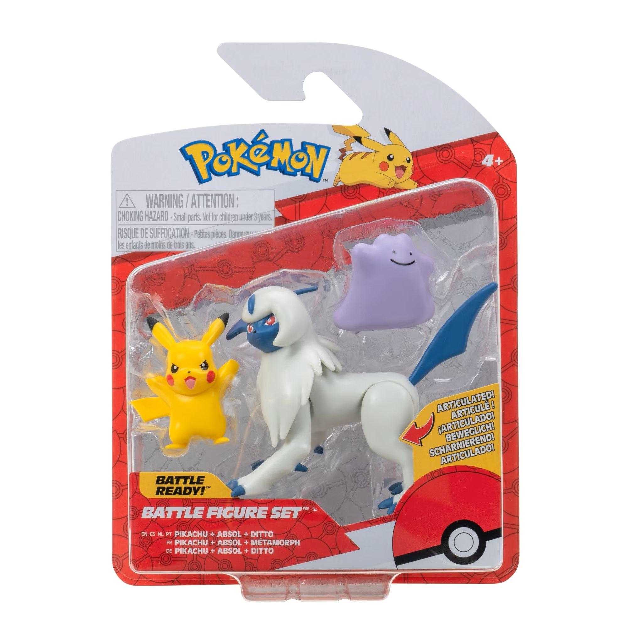 Pokemon - Battle Figure Set - Pikachu, Absol & Ditto - Jazwares Jazwares 191726481232