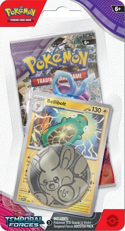 Pokemon Blister Booster Pack (10 Cards) - Scarlet & Violet - Temporal Forces - Bellibolt Pokémon 0820650853319