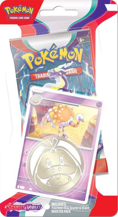 Pokemon Blister Pack - Scarlet & Violet - 1 Booster Pack & 1 Coin & Espathra Promo Card Pokémon 0820650853319