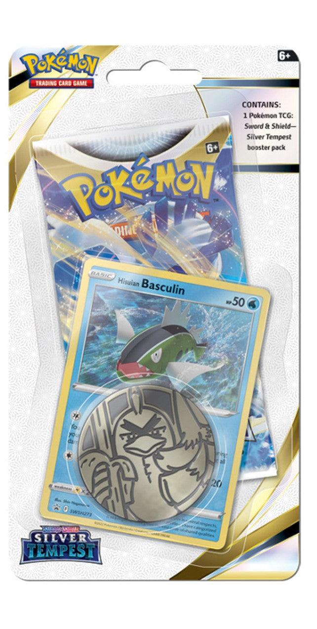 Pokemon Blister Pack - Sword & Shield - Silver Tempest - 1 Booster Pack & 1 Coin & Basculin Promo Card Pokémon 820650806568