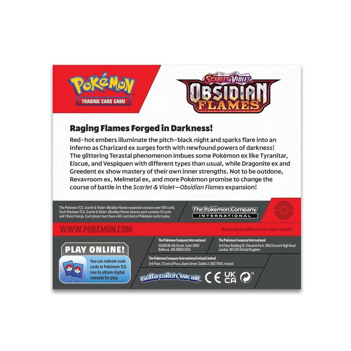 Pokemon Booster Box (36 Packs) - Scarlet & Violet - Obsidian Flames Pokémon 820650863745