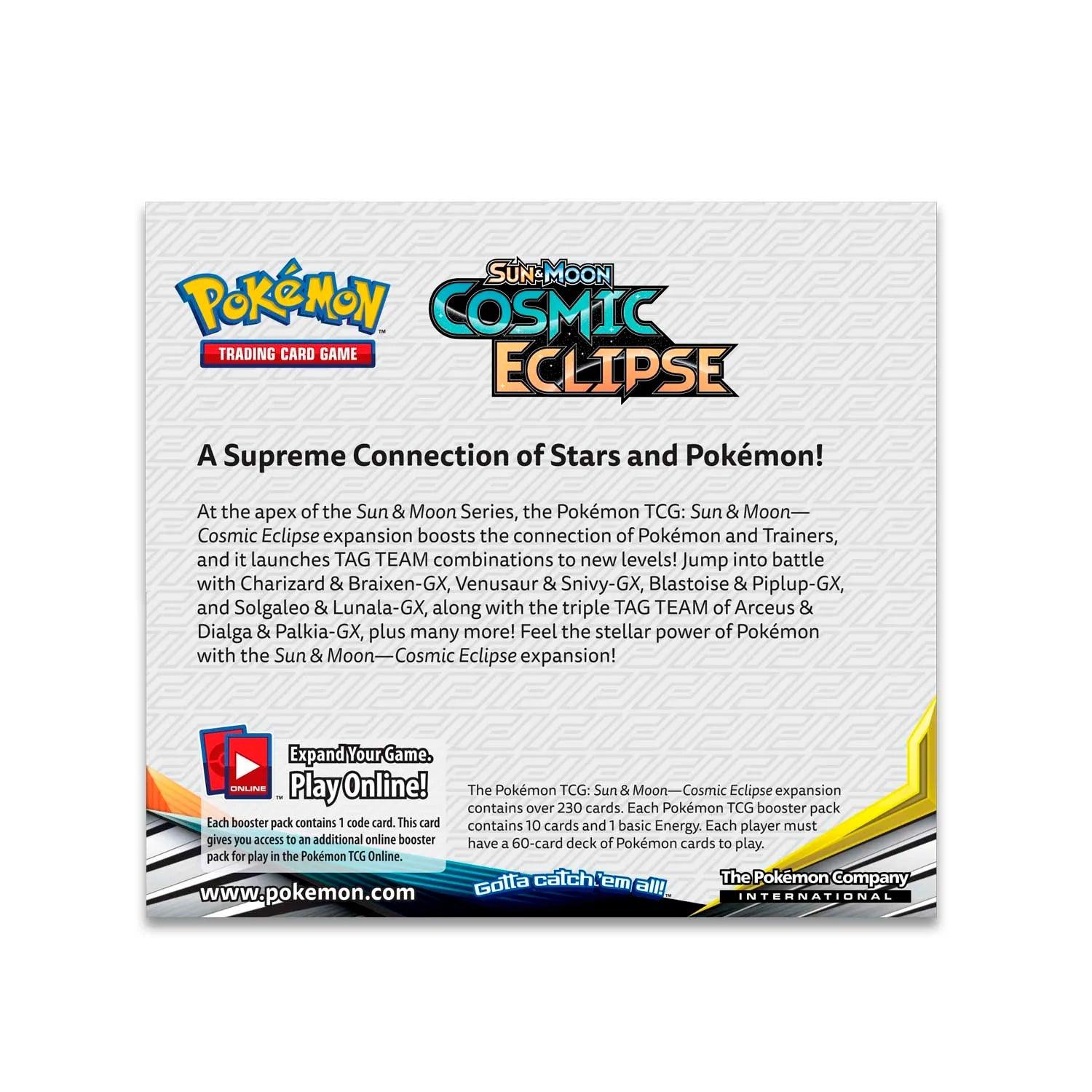 Pokemon Booster Box (36 Packs) - Sun & Moon - Cosmic Eclipse Pokémon 820650815898