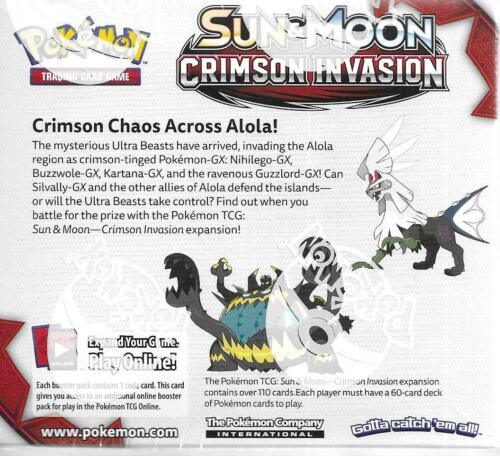 Pokemon Booster Box (36 Packs) - Sun & Moon - Crimson Invasion Pokémon 820650812491