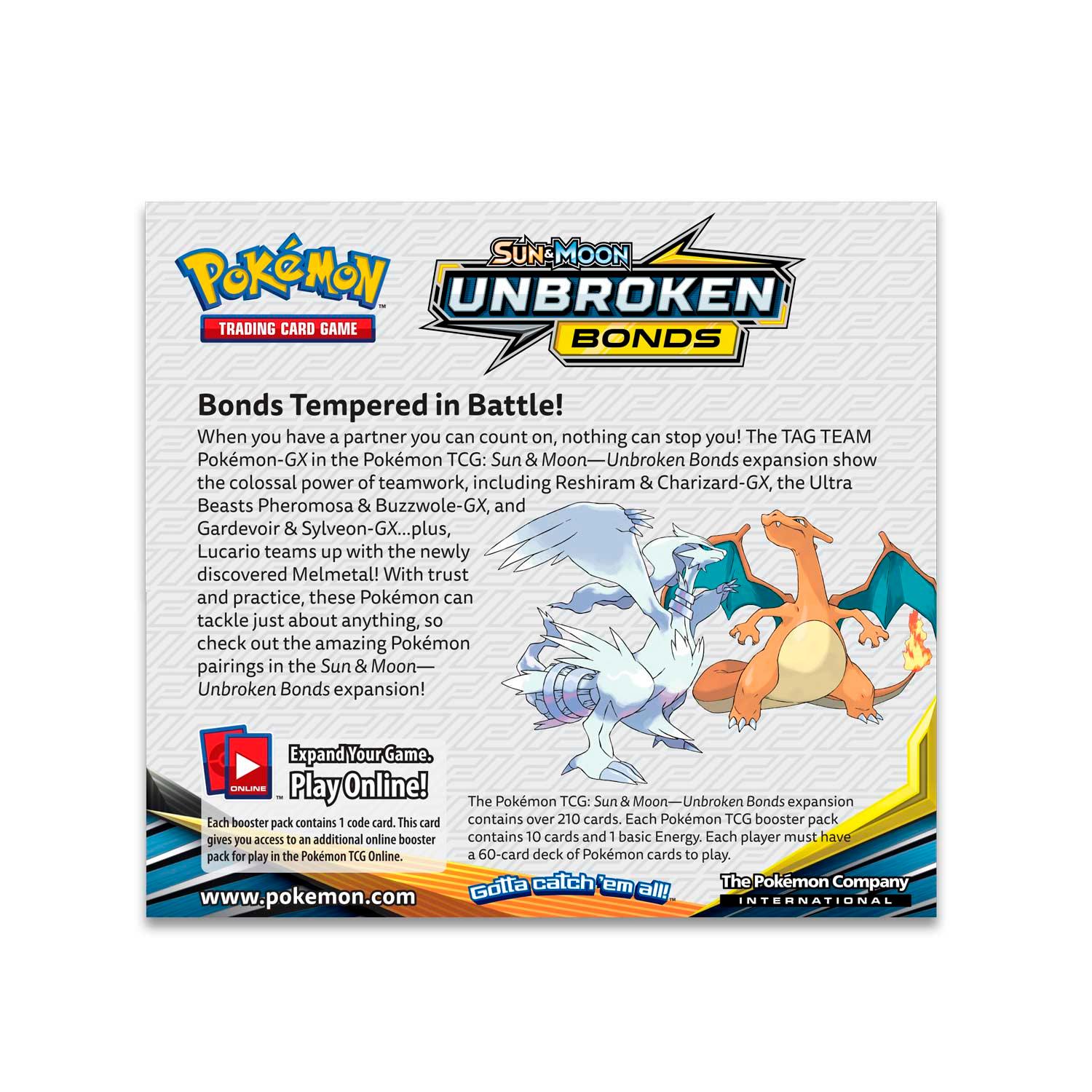 Pokemon Booster Box (36 Packs) - Sun & Moon - Unbroken Bonds Pokémon 820650815478