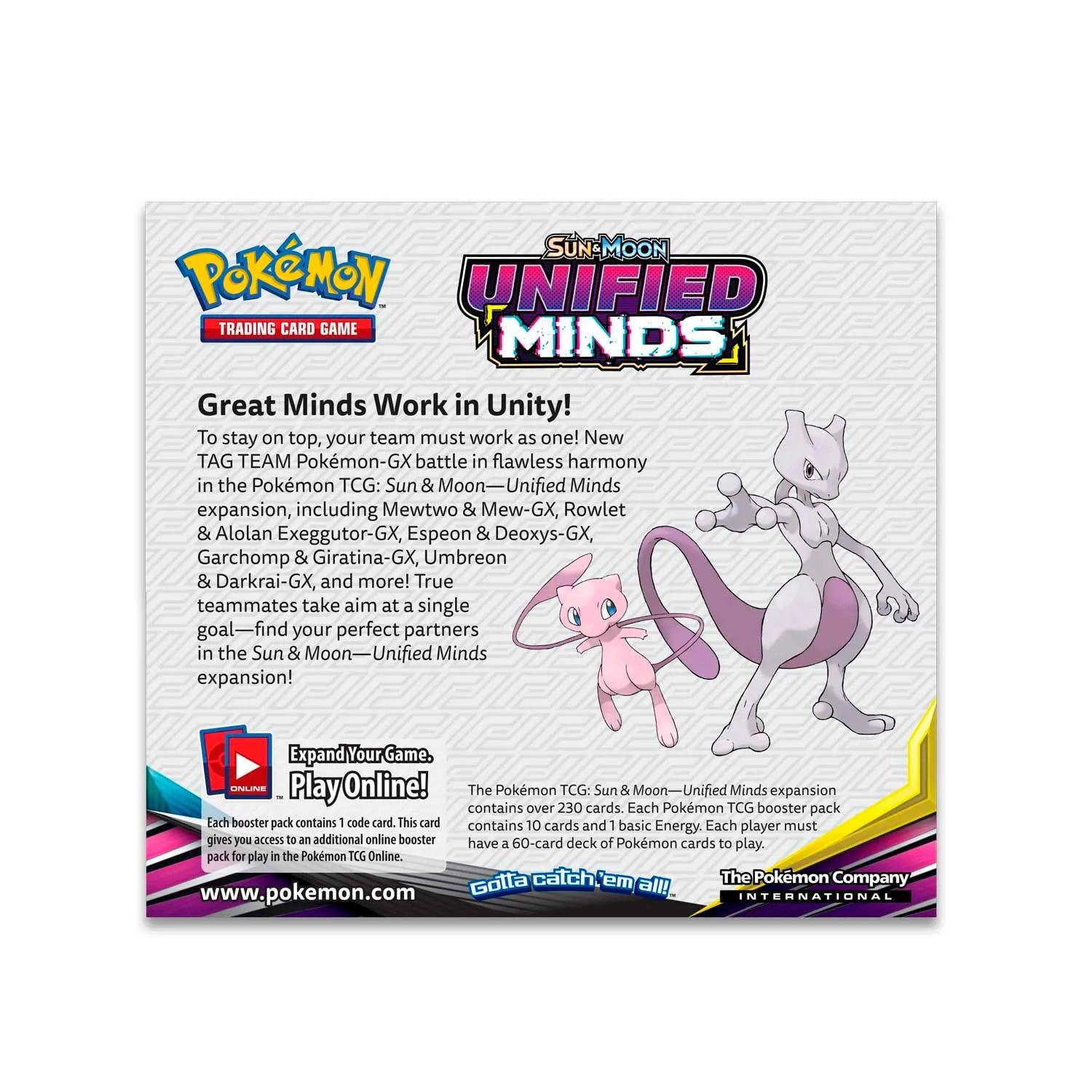 Pokemon Booster Box (36 Packs) - Sun & Moon - Unified Minds Pokémon 820650815683