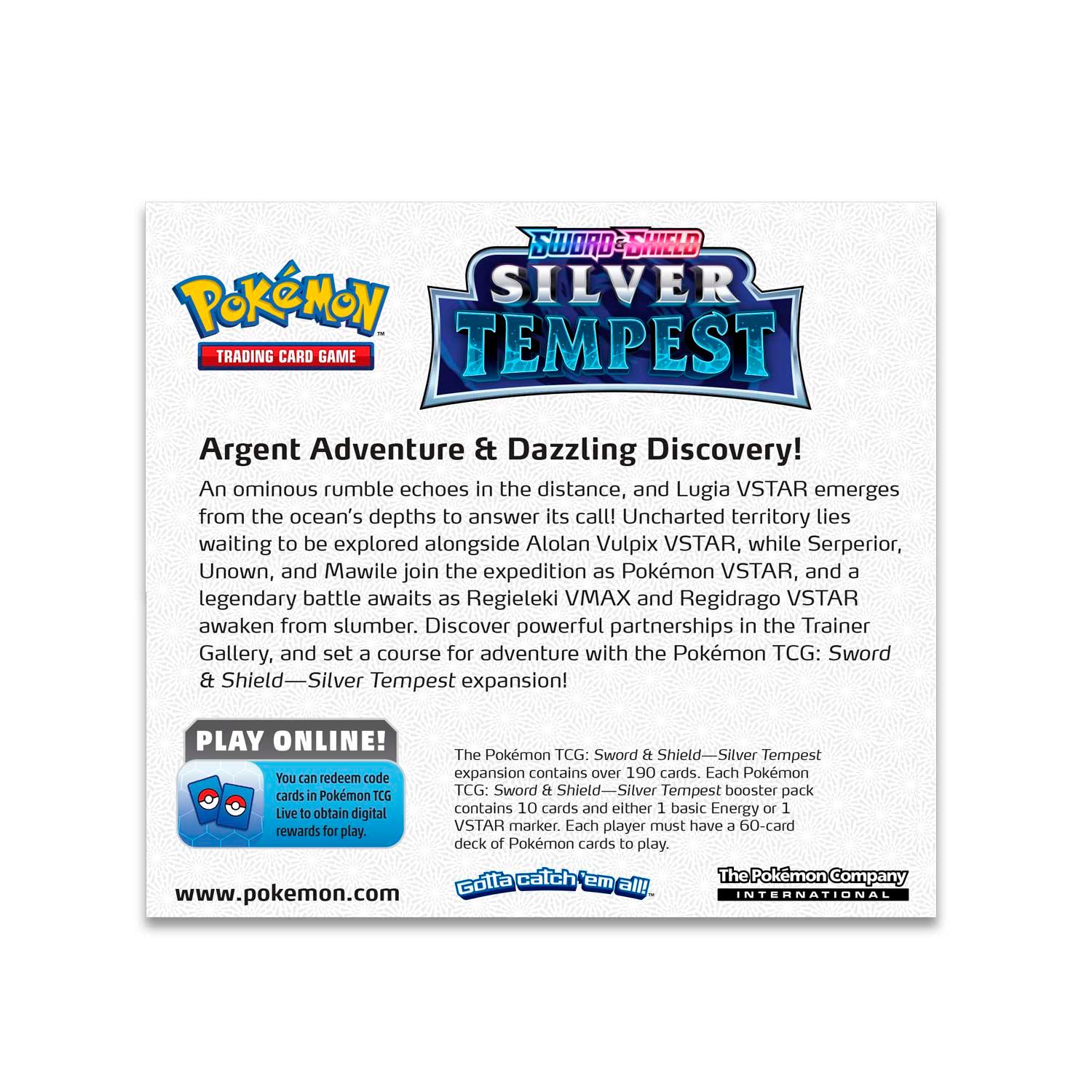 Pokemon Booster Box (36 Packs) - Sword & Shield - Silver Tempest Pokémon 820650860911