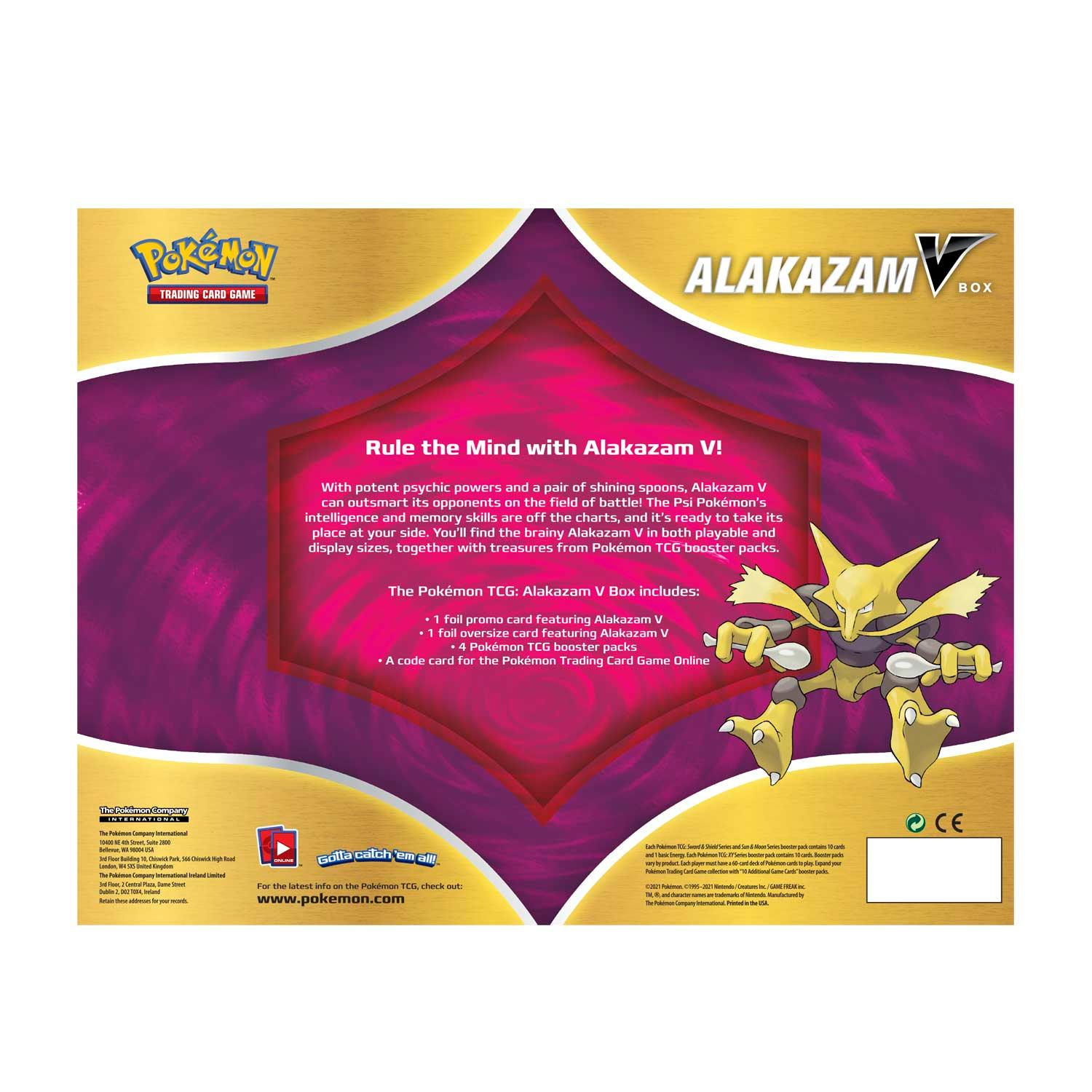 Pokemon Box - Alakazam V Pokémon 820650807480