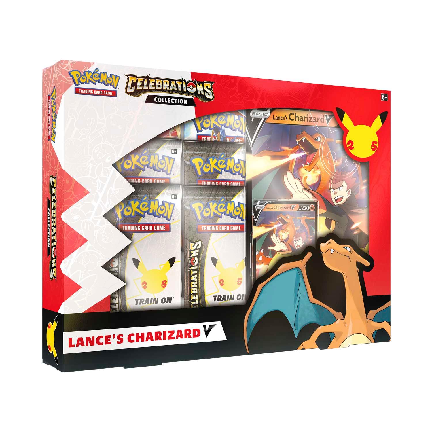 Pokemon Box - Celebrations Collection - Lance's Charizard V Pokémon 820650809392