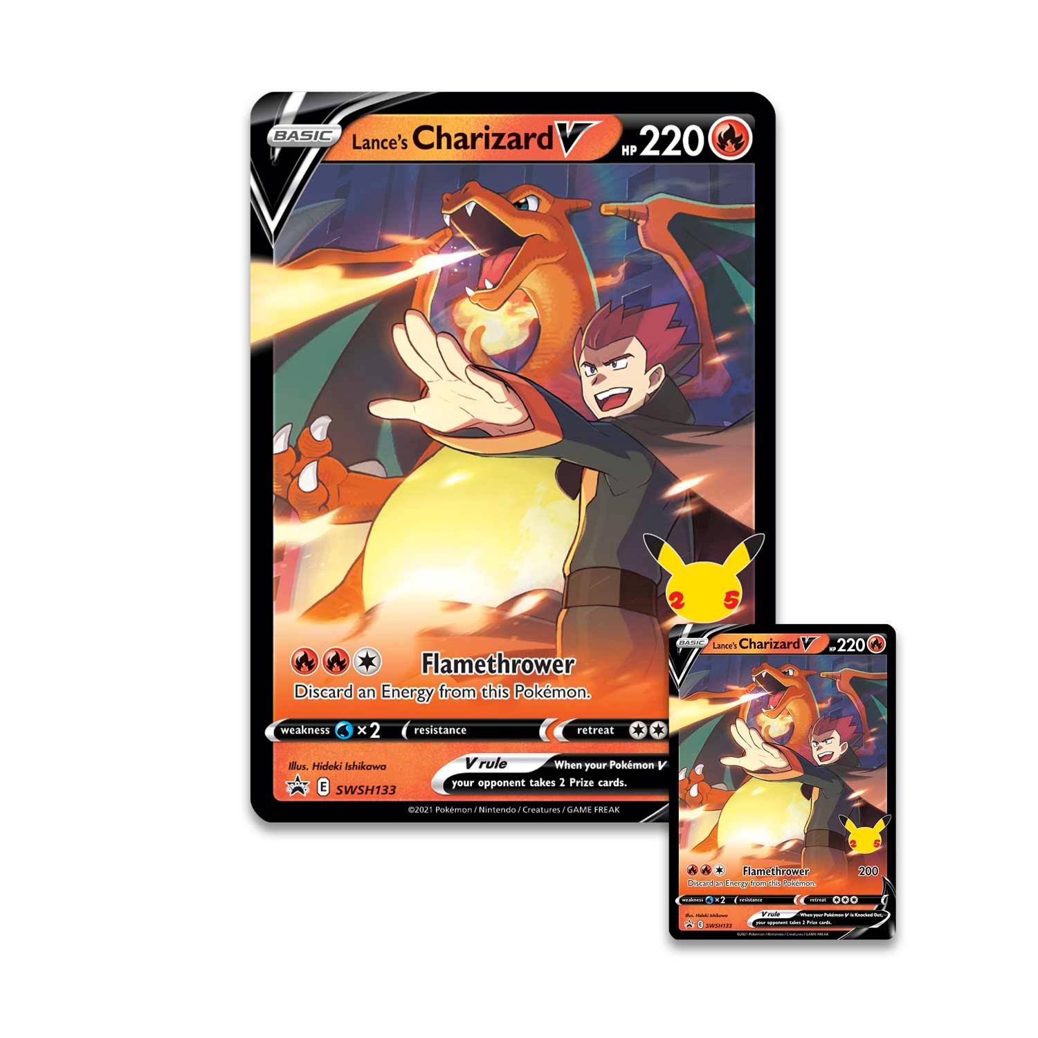 Pokemon Box - Celebrations Collection - Lance's Charizard V Pokémon 820650809392