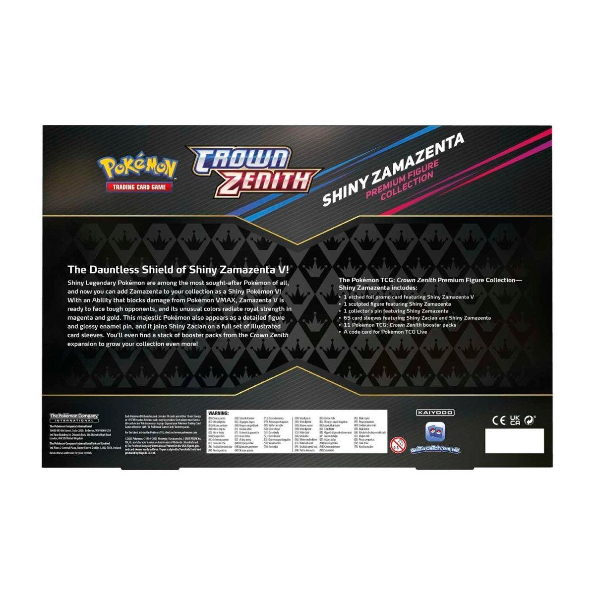 Pokemon Box - Crown Zenith - Premium Figure Collection - Shiny Zamazenta - Hobby Champion Inc