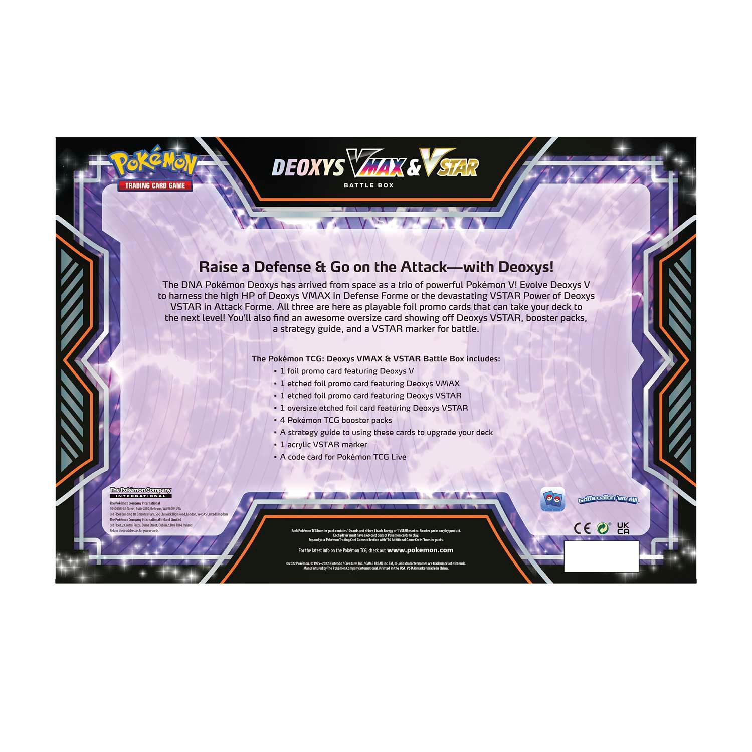 Pokemon Box - Deoxys VMAX & VSTAR Battle Box Pokémon 820650850882