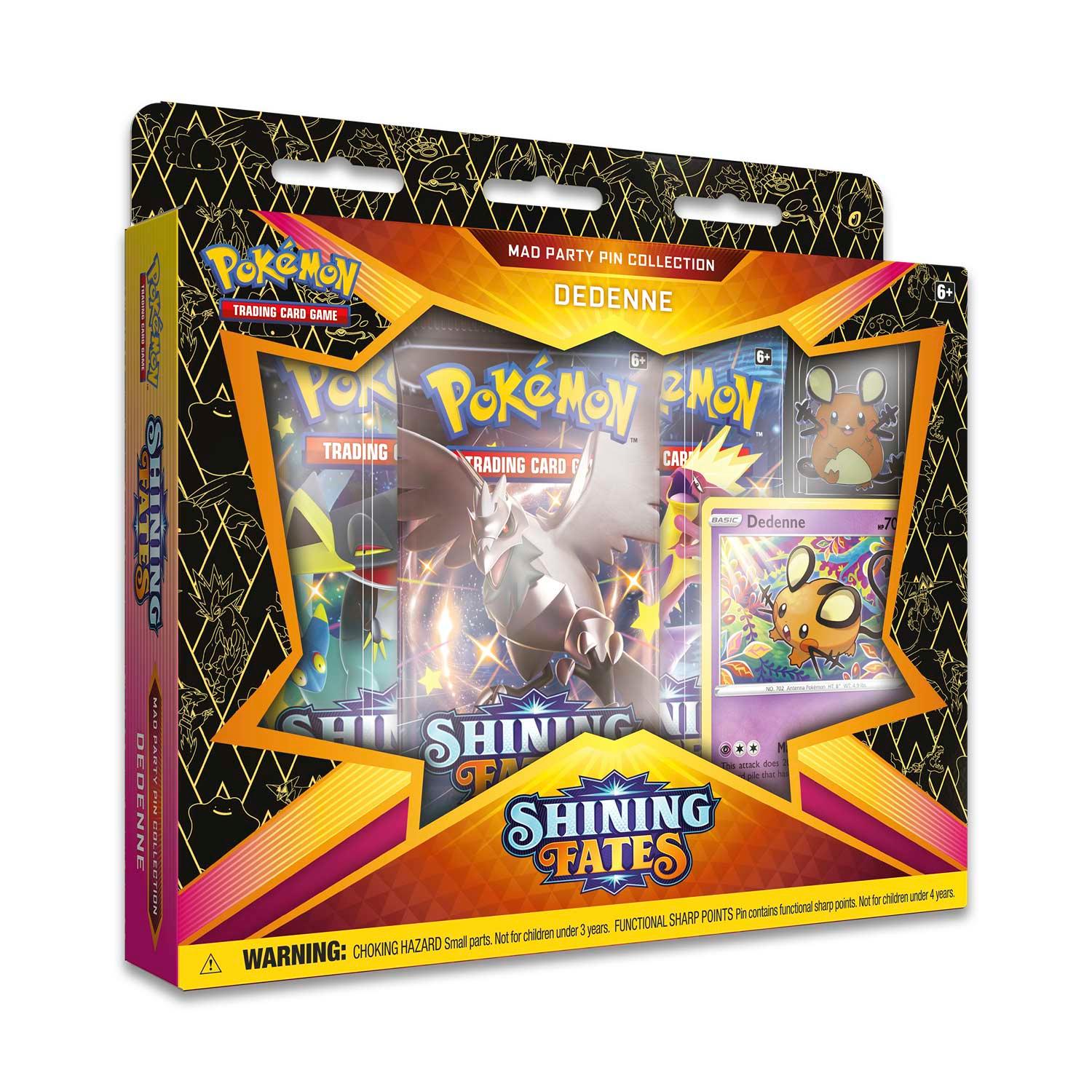 Pokemon Box - Mad Party Pin Collection - Shining Fates - Dedenne Pin Pokémon 820650808685