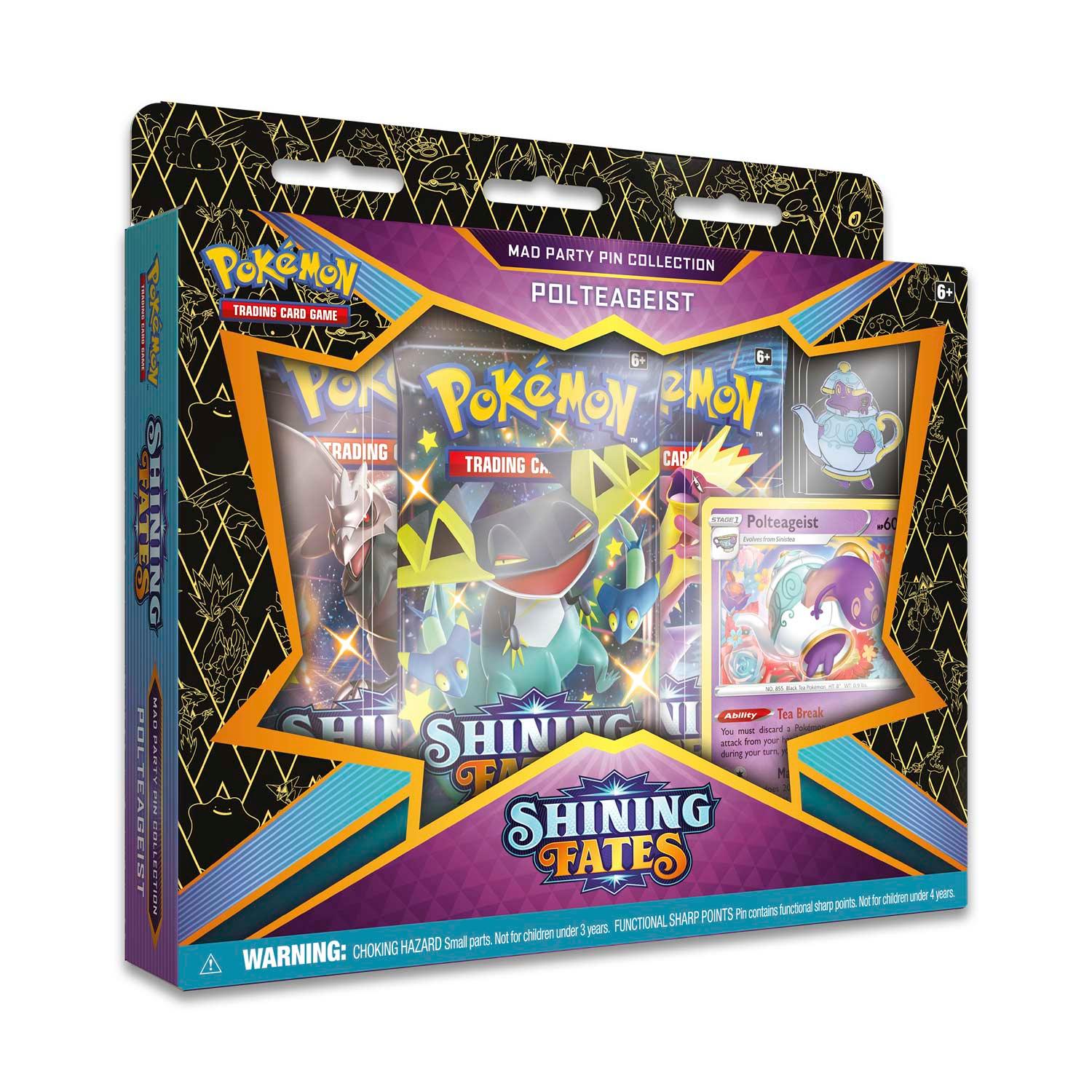 Pokemon Box - Mad Party Pin Collection - Shining Fates - Polteageist Pin Pokémon 820650808685