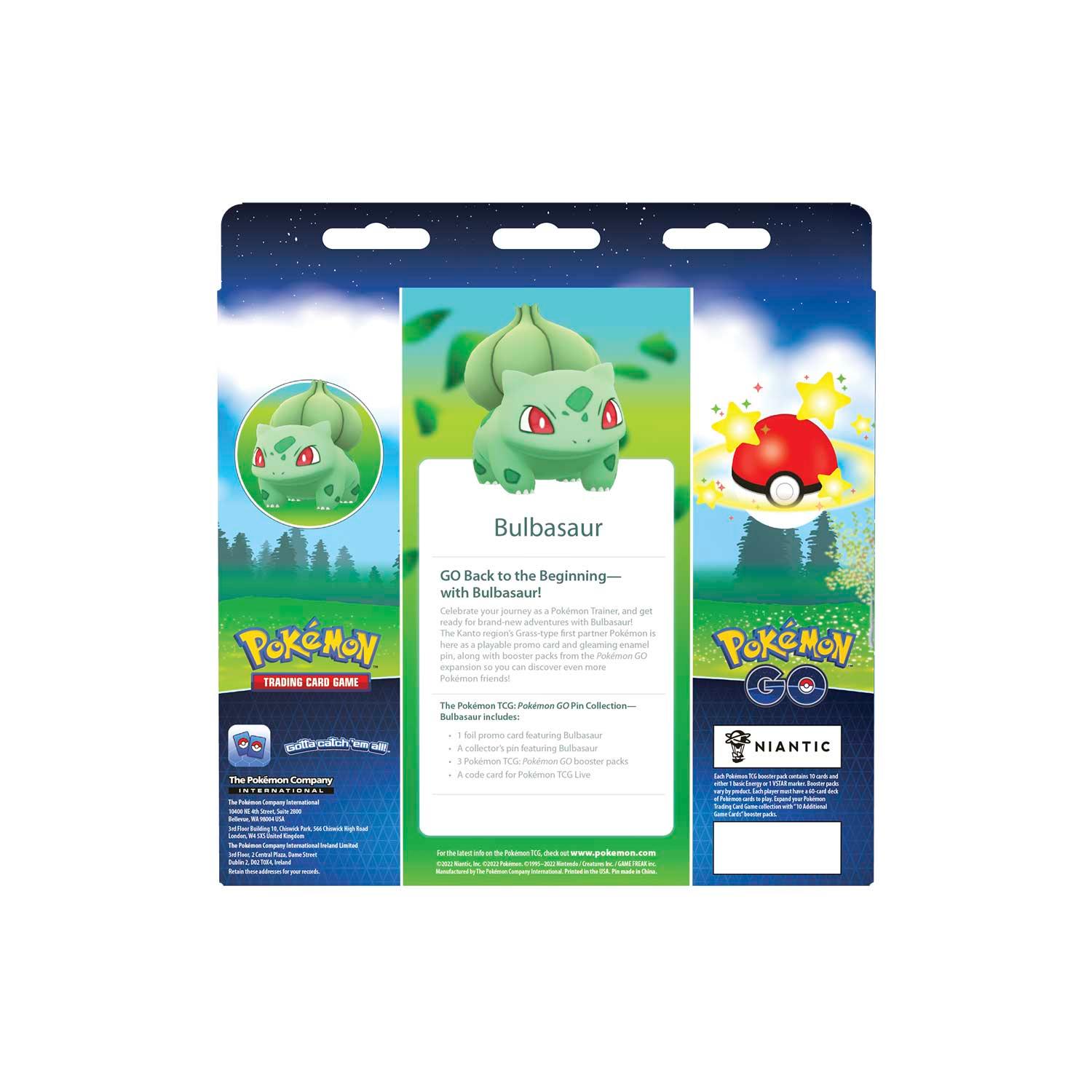 Pokemon Box - Pin Collection - Pokemon GO - Bulbasaur Pokémon 820650850813