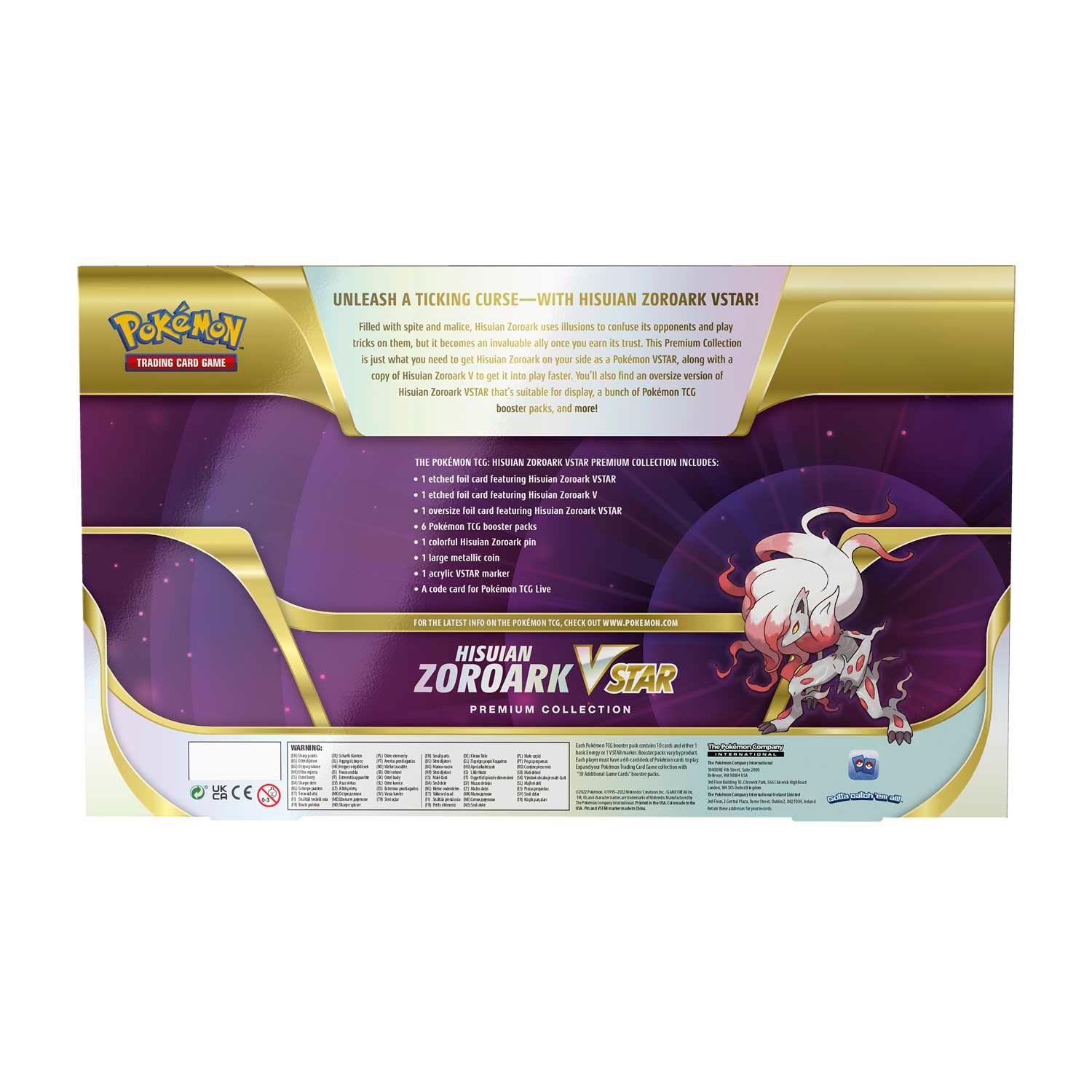 Pokemon Box - Premium Collection - Hisuian Zoroark VSTAR Pokémon 820650851728