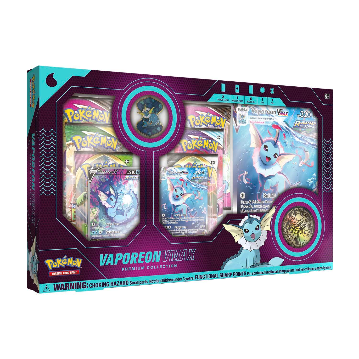 Pokemon Box - Premium Collection - Vaporeon VMAX Pokémon 820650809132