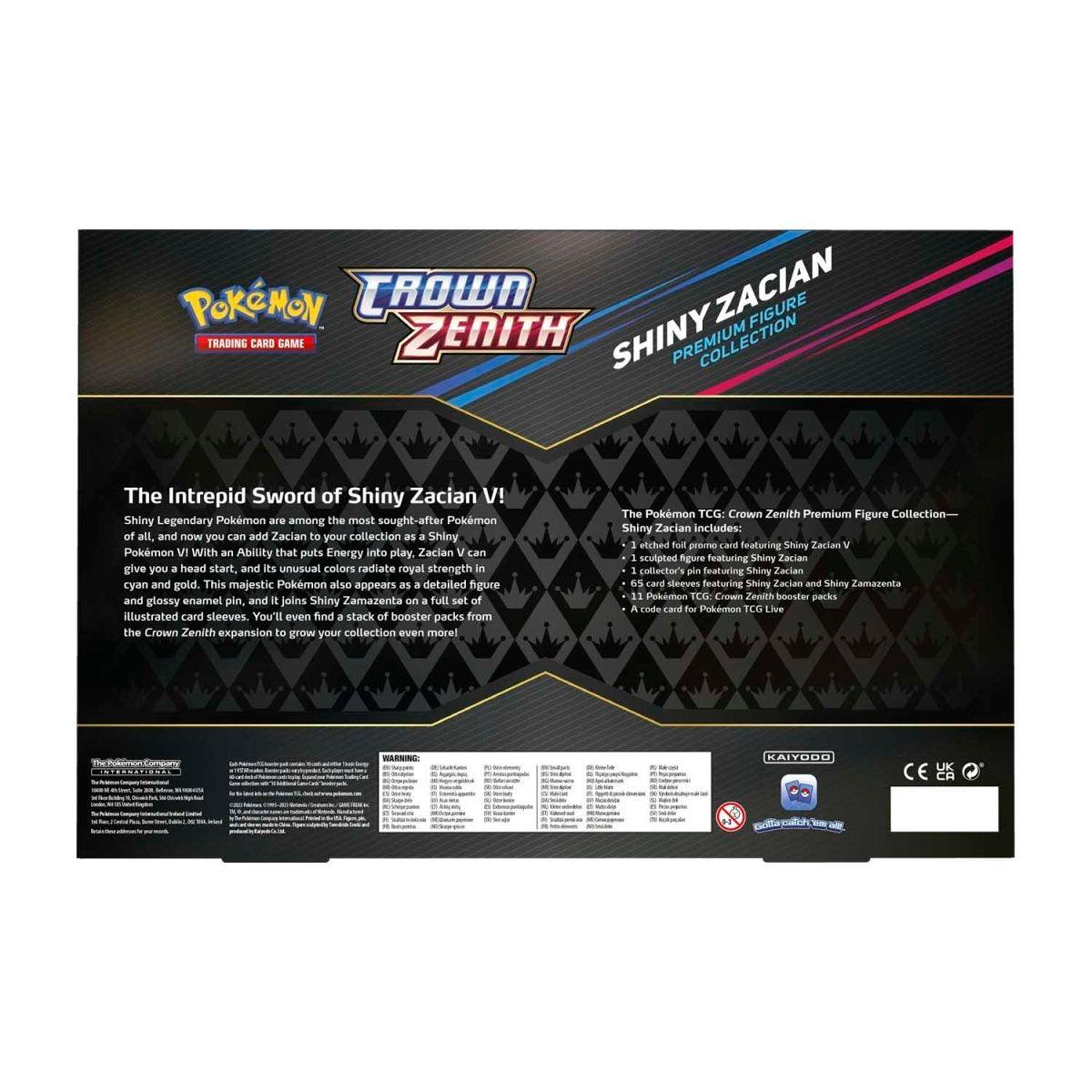 Pokemon Box - Premium Figure Collection - Crown Zenith - Shiny Zacian Pokémon 820650851636