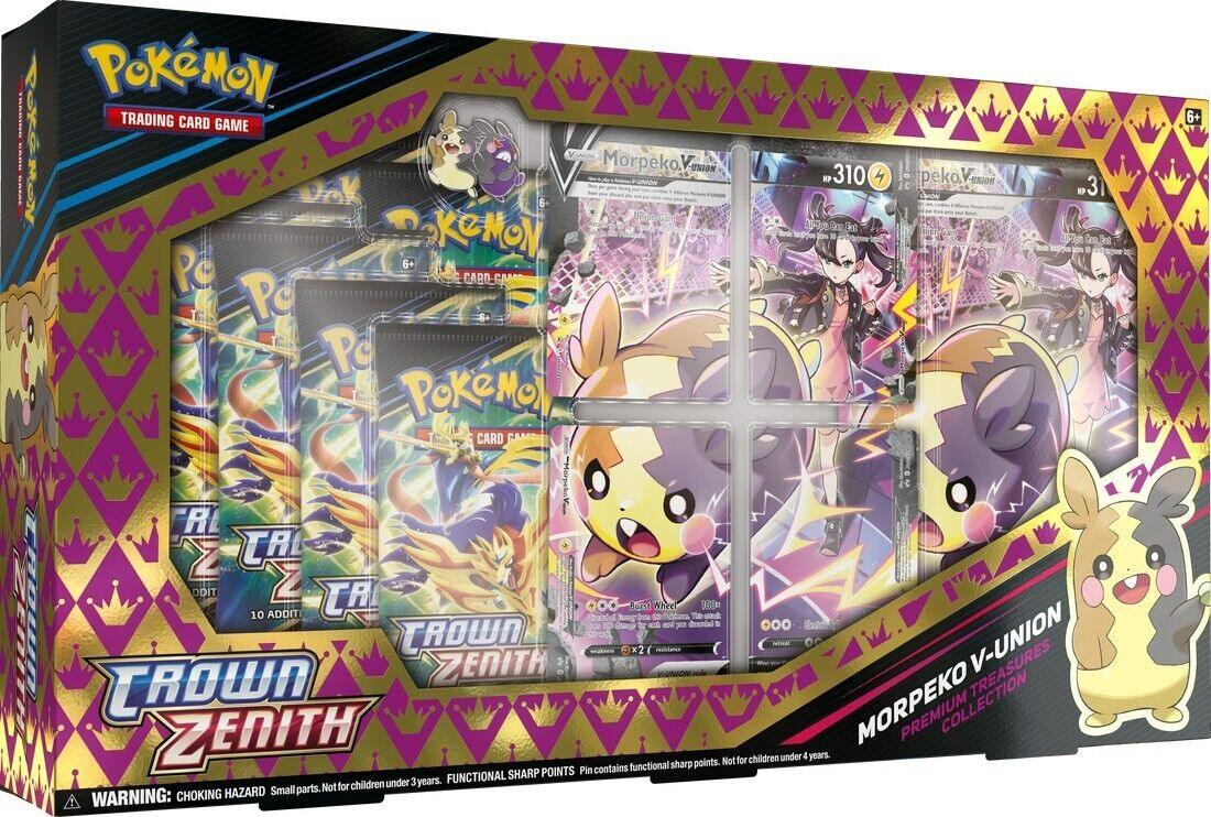 Pokemon Box - Premium Treasures Collection - Crown Zenith - Morpeko V - UNION Pokémon 820650851919