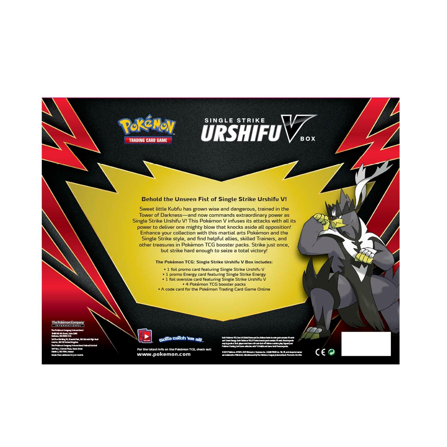 Pokemon Box - Single Strike Urshifu V Pokémon 820650808432