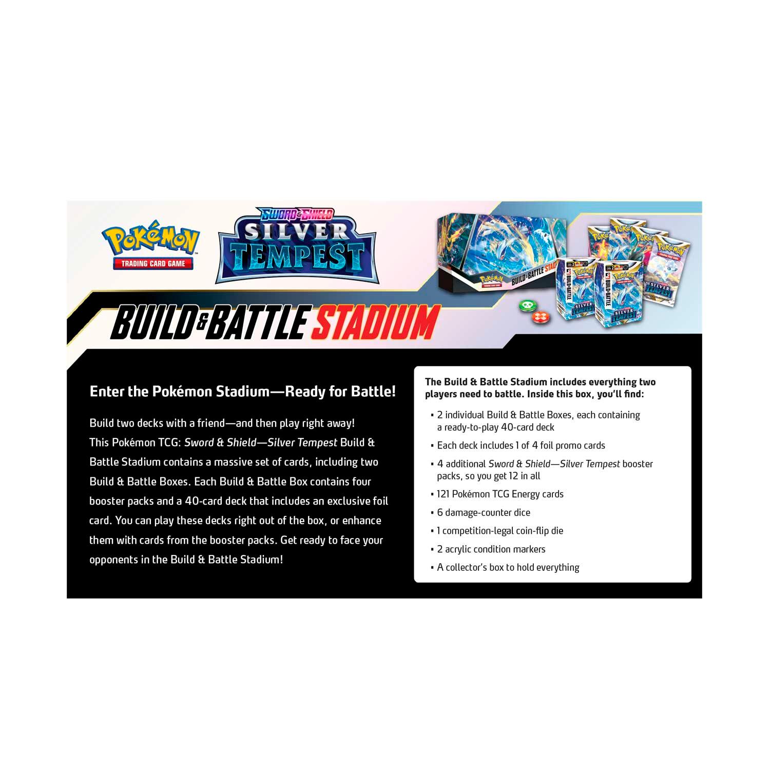 Pokemon Build & Battle Stadium Box - Sword & Shield - Silver Tempest Pokémon 820650851087