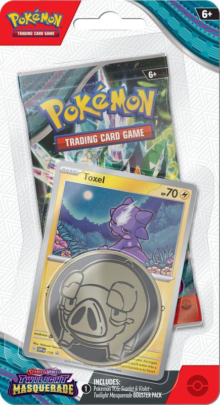 Pokemon Checklane Blister Pack - Scarlet & Violet - Twilight Masquerade - Toxel Pokémon 0820650853319