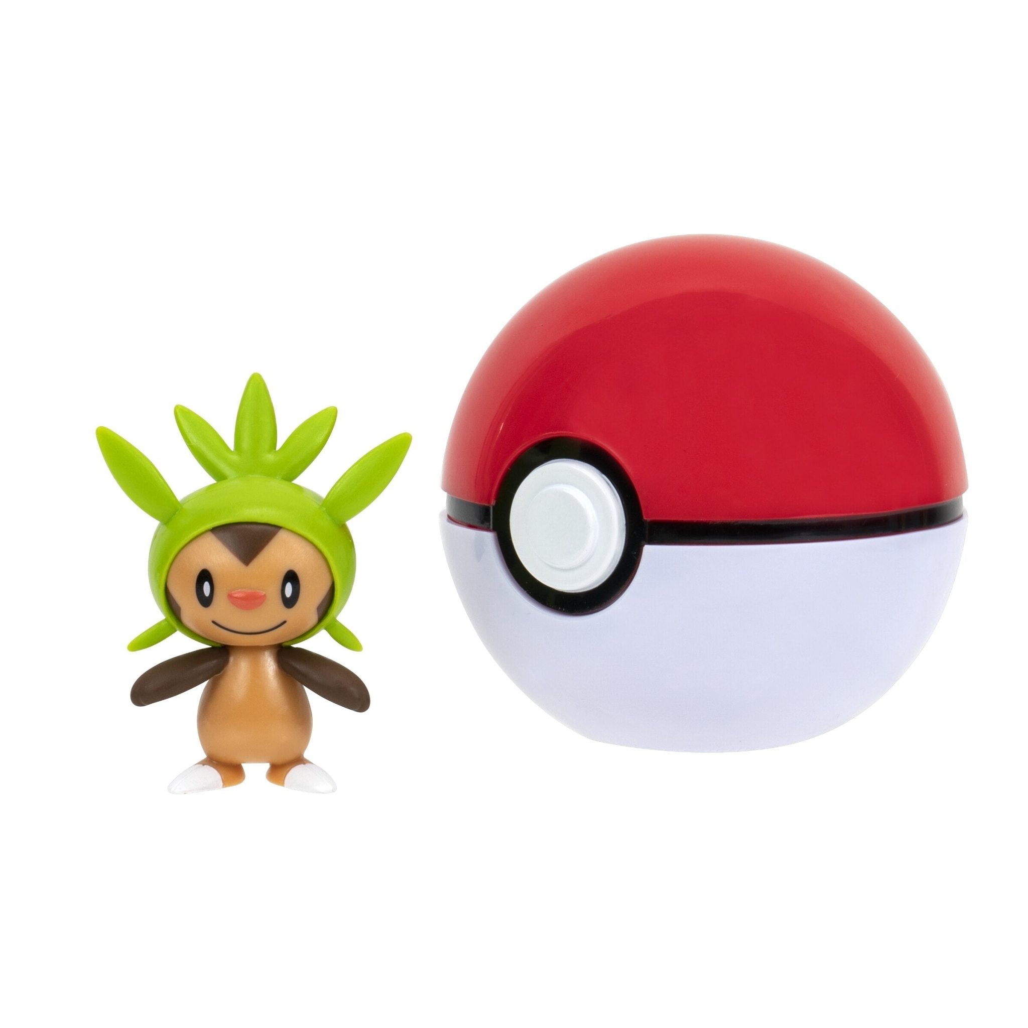 Pokemon - Clip 'N' Go - Chespin + Poké Ball - Jazwares Jazwares 191726482871