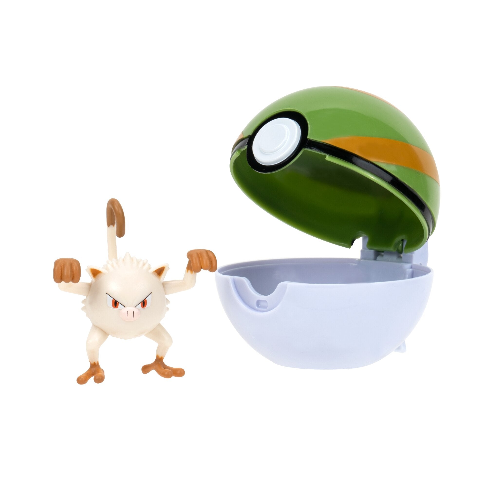 Pokemon - Clip 'N' Go - Mankey + Nest Ball - Jazwares Jazwares 191726482895