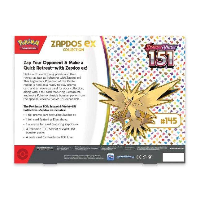 Pokemon Collection Box - Scarlet & Violet - 151 - Zapdos ex Pokémon 820650853135