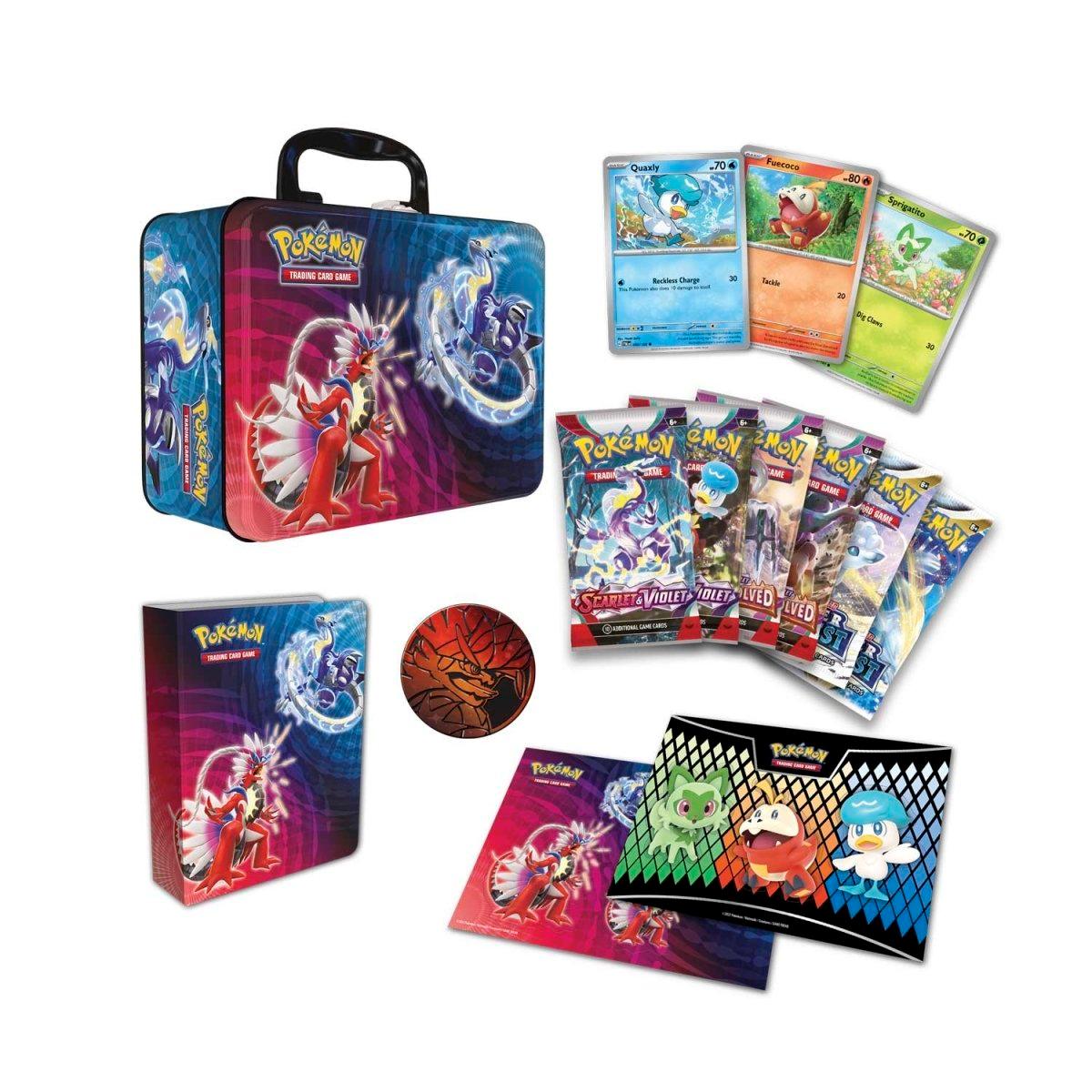 Pokemon Collector Chest (Lunch Box) - 2023 (Fall) - Koraidon & Miraidon on Cover - Hobby Champion Inc