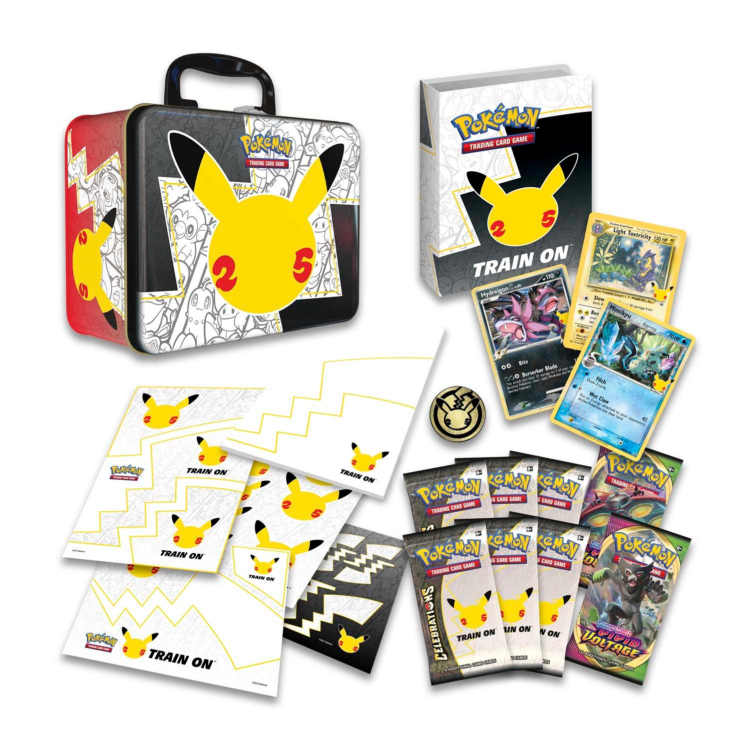 Pokemon Collector Chest (Lunch Box) - Celebrations - Pikachu on Cover Pokémon 0820650809415