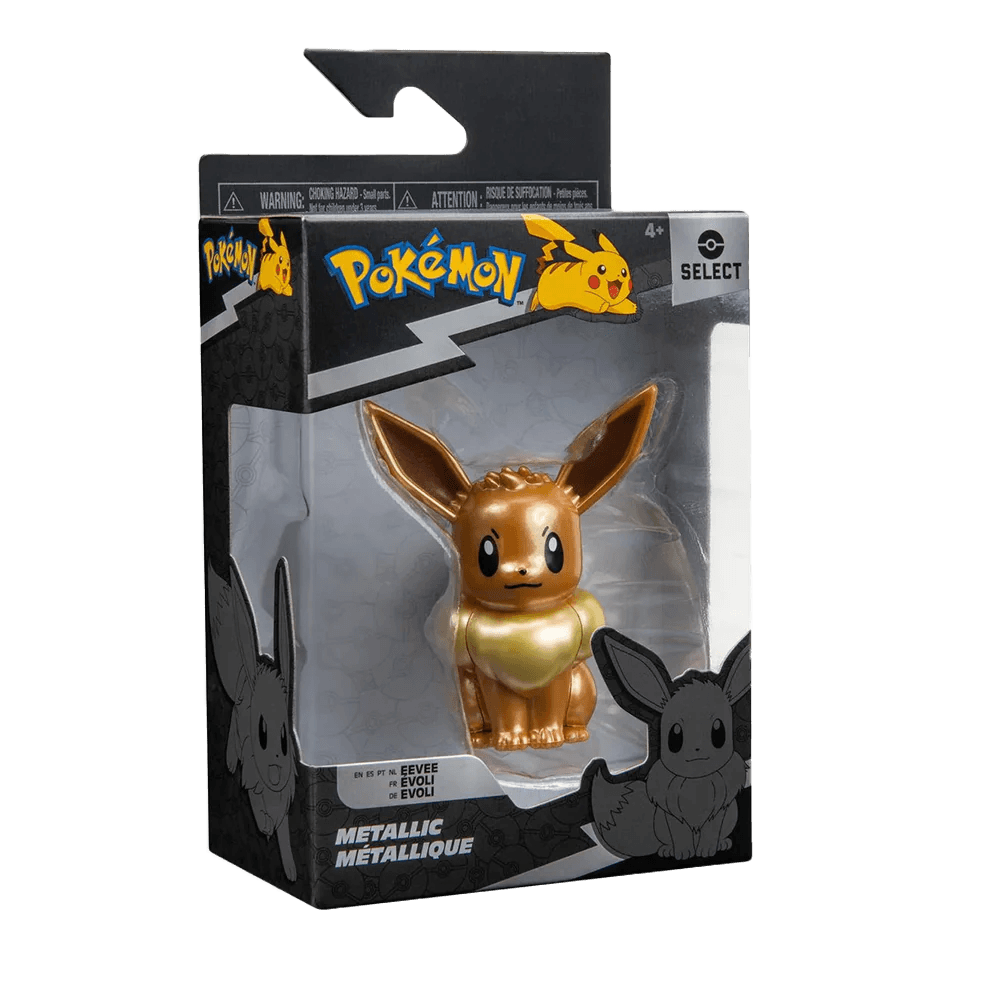 Pokemon - Eevee Figure - Series 3 with True Color Metallic - Jazwares Jazwares 191726483557