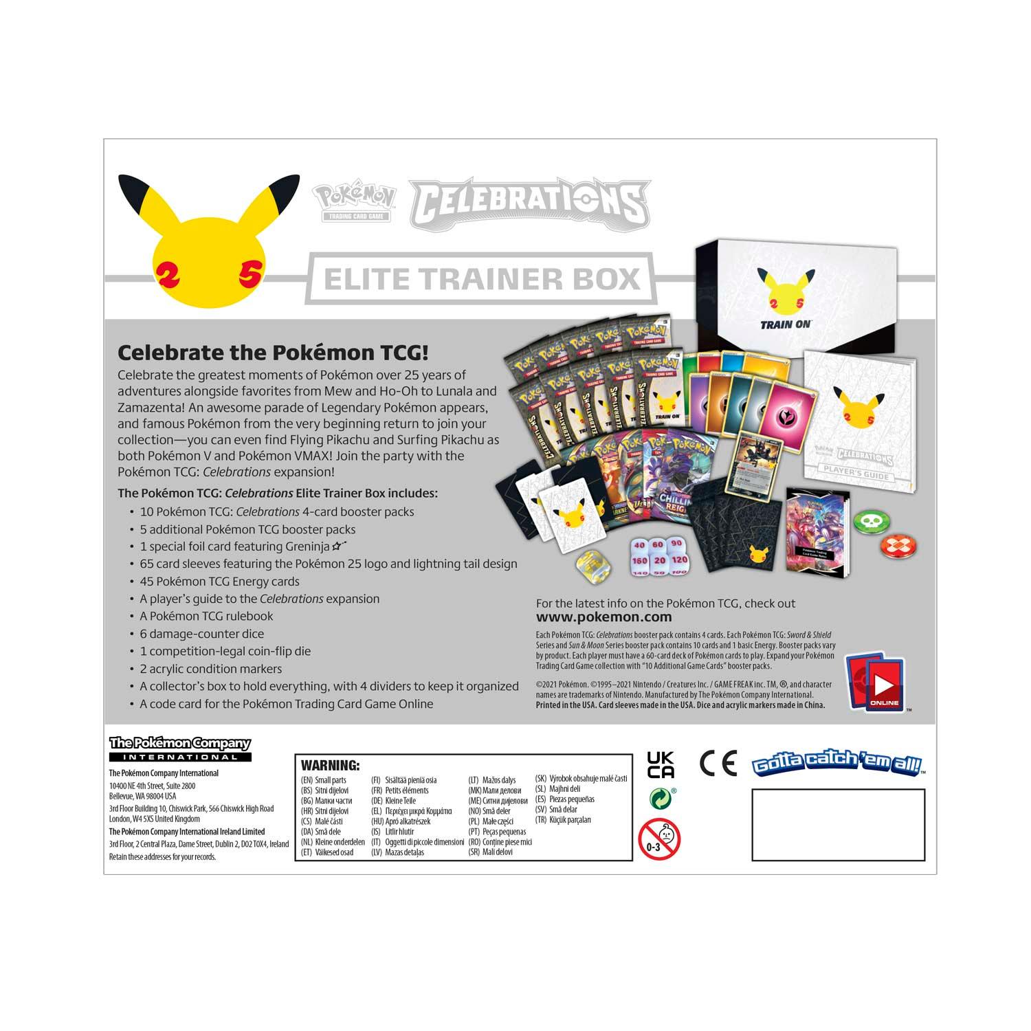 Pokemon Elite Trainer Box (ETB) - Celebrations 25th Anniversary Pokémon 820650809439