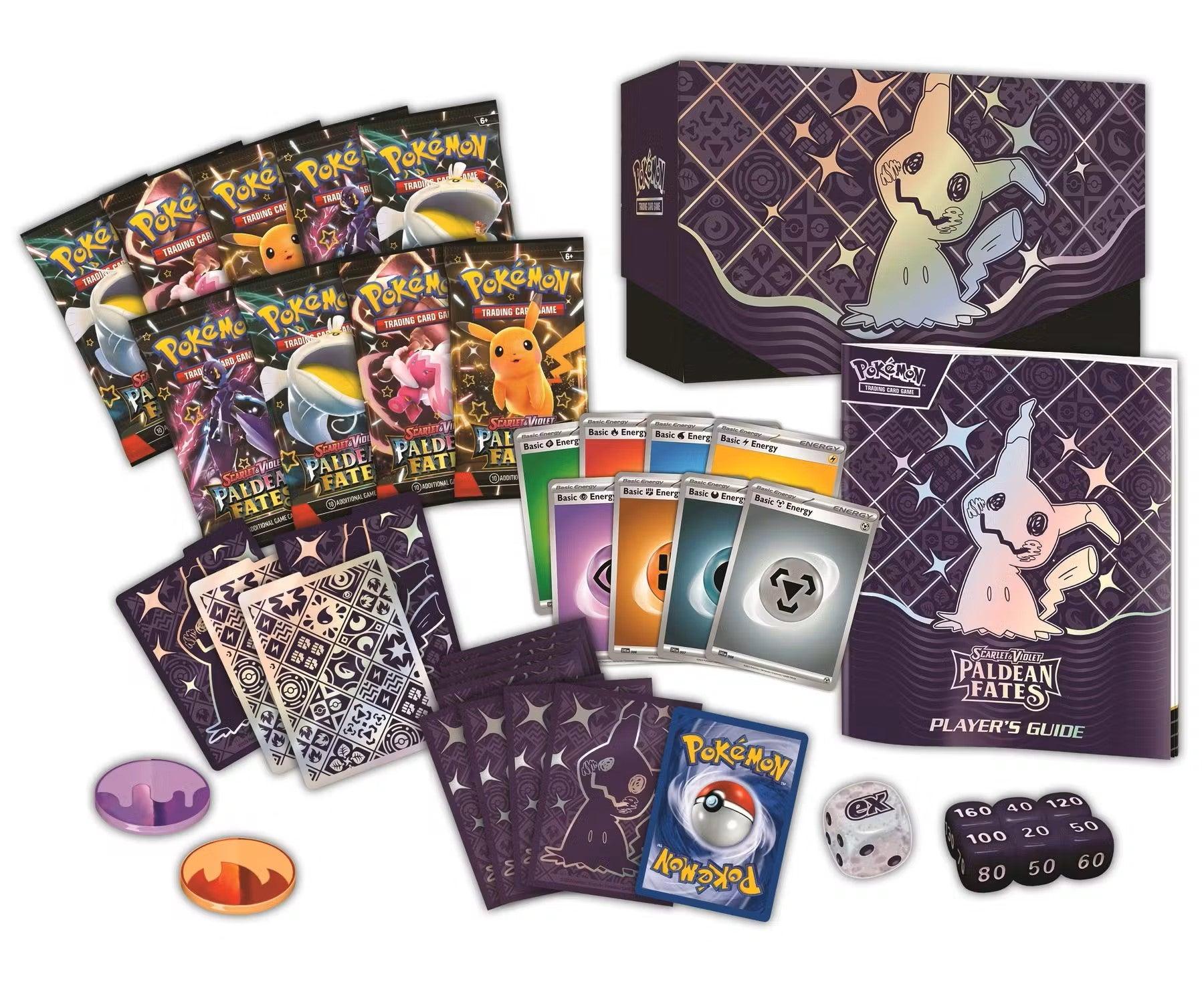 Pokemon Elite Trainer Box (ETB) - Scarlet & Violet - Paldean Fates (Mimikyu on cover) - Hobby Champion Inc